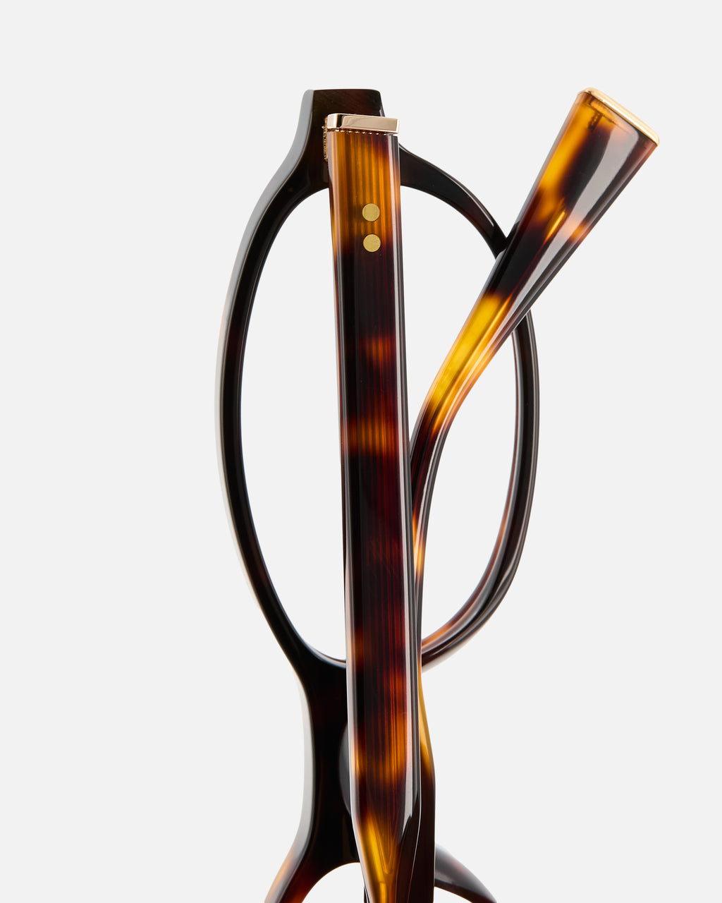 La Kiva Ovaladas Gafas para Mujer in Carey oscuro