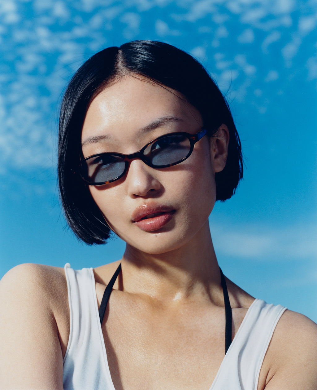 La Kiva Ovale Lunettes de Soleil pour femme in Violet