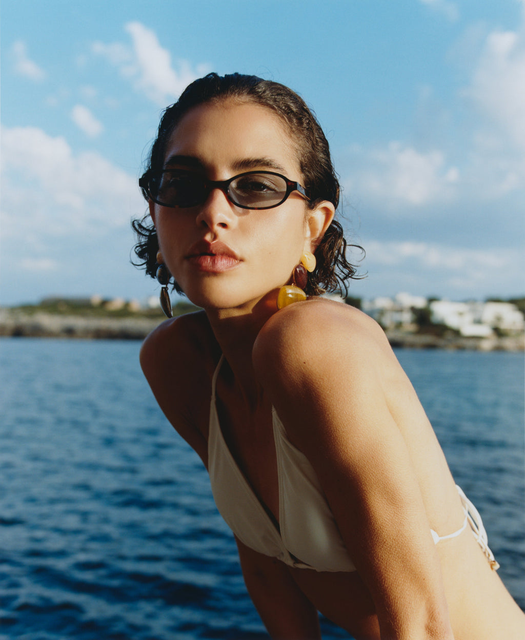 La Kiva Ovale Lunettes de Soleil pour femme in Violet