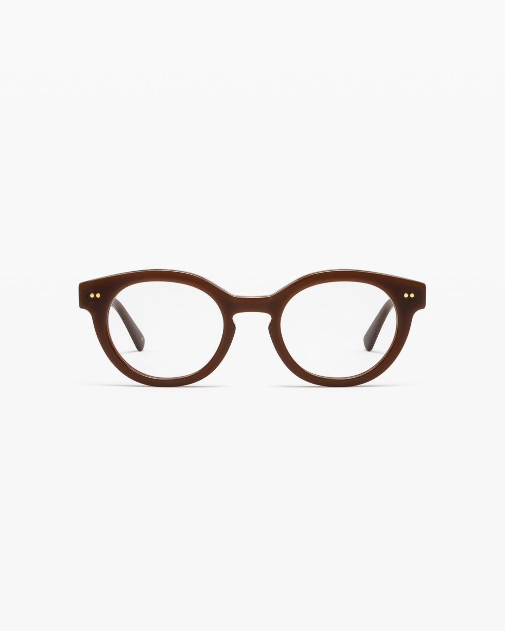 The Adelie Round Women's Eyeglasses in Brown