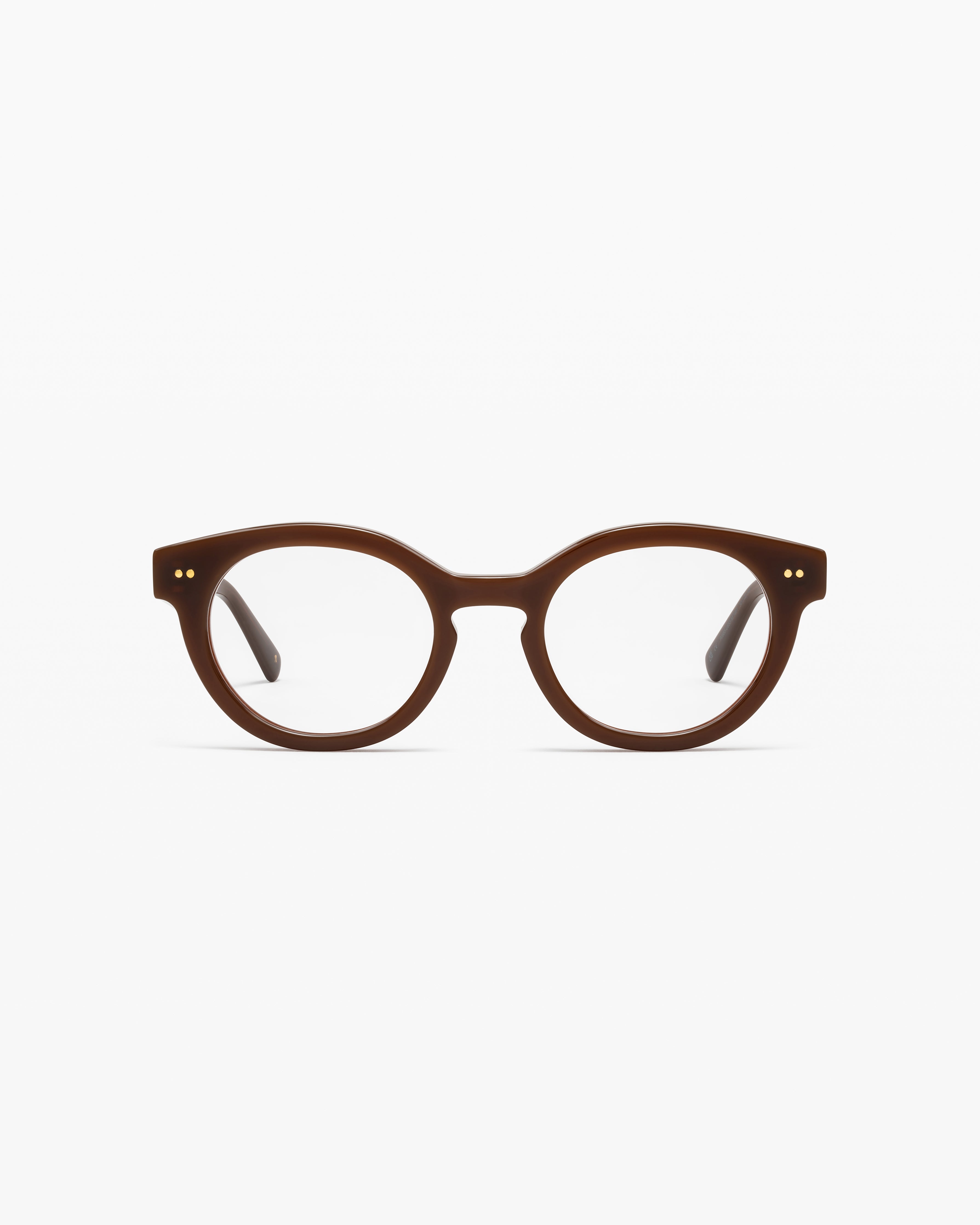 The Adelie Round Women's Eyeglasses in Brown