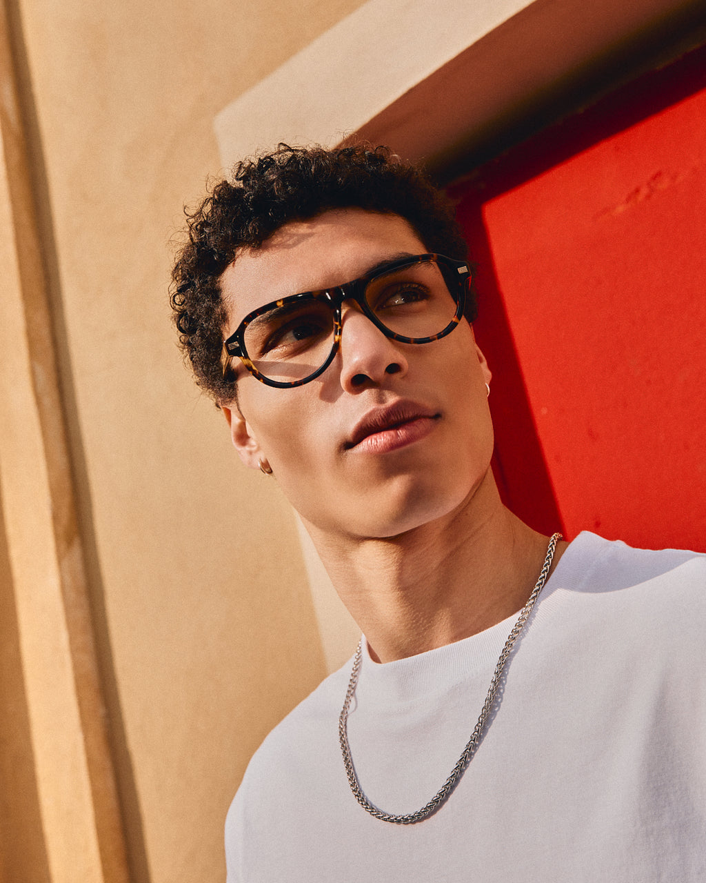 The Sao Aviator Women's Eyeglasses in Dark Tortoise