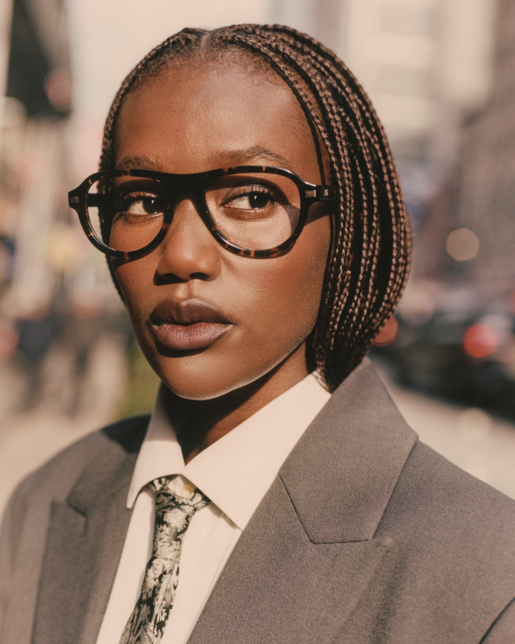 The Sao Aviator Women's Eyeglasses in Dark Tortoise