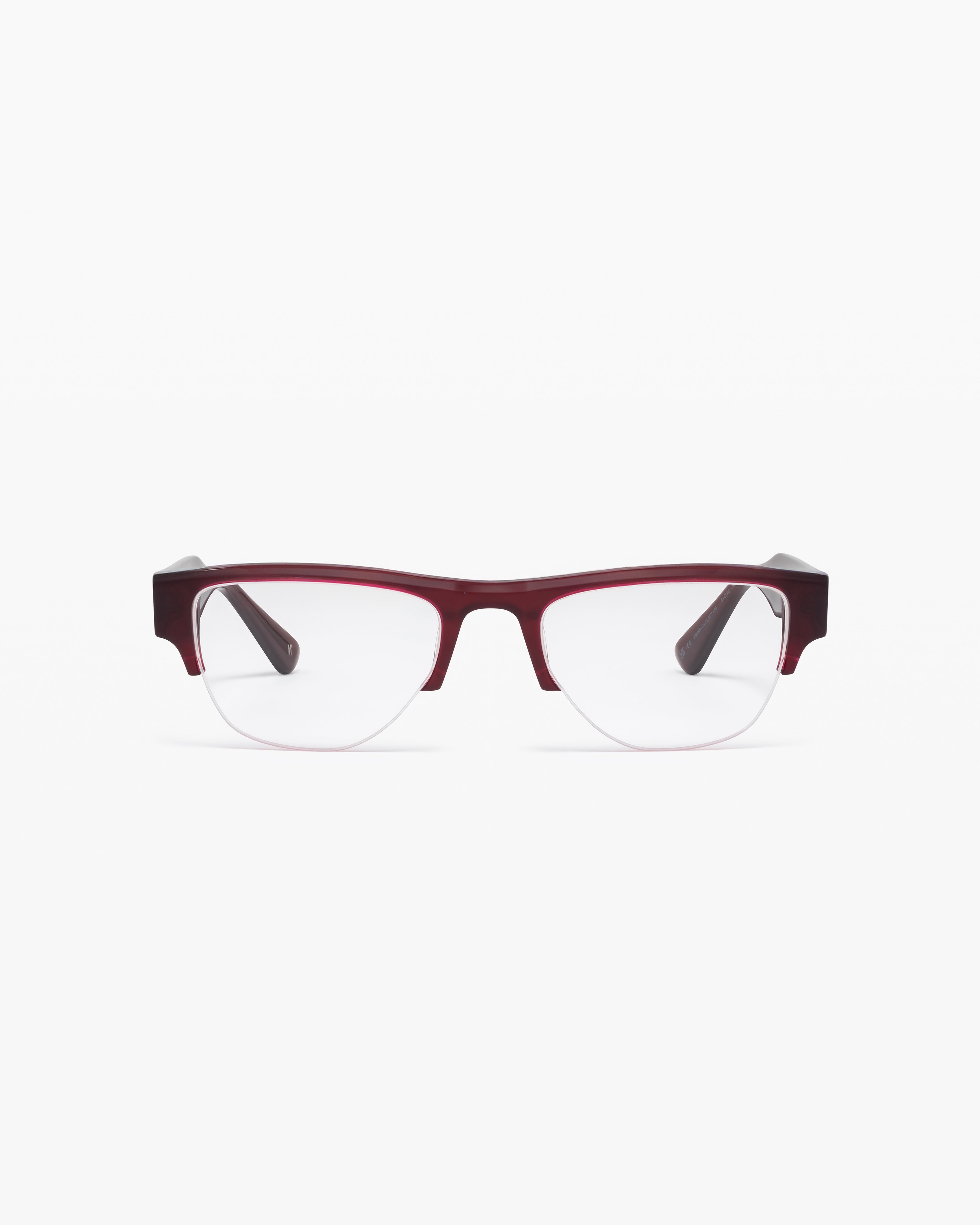 The Tyla Rectangular Women's Eyeglasses in Burgundy