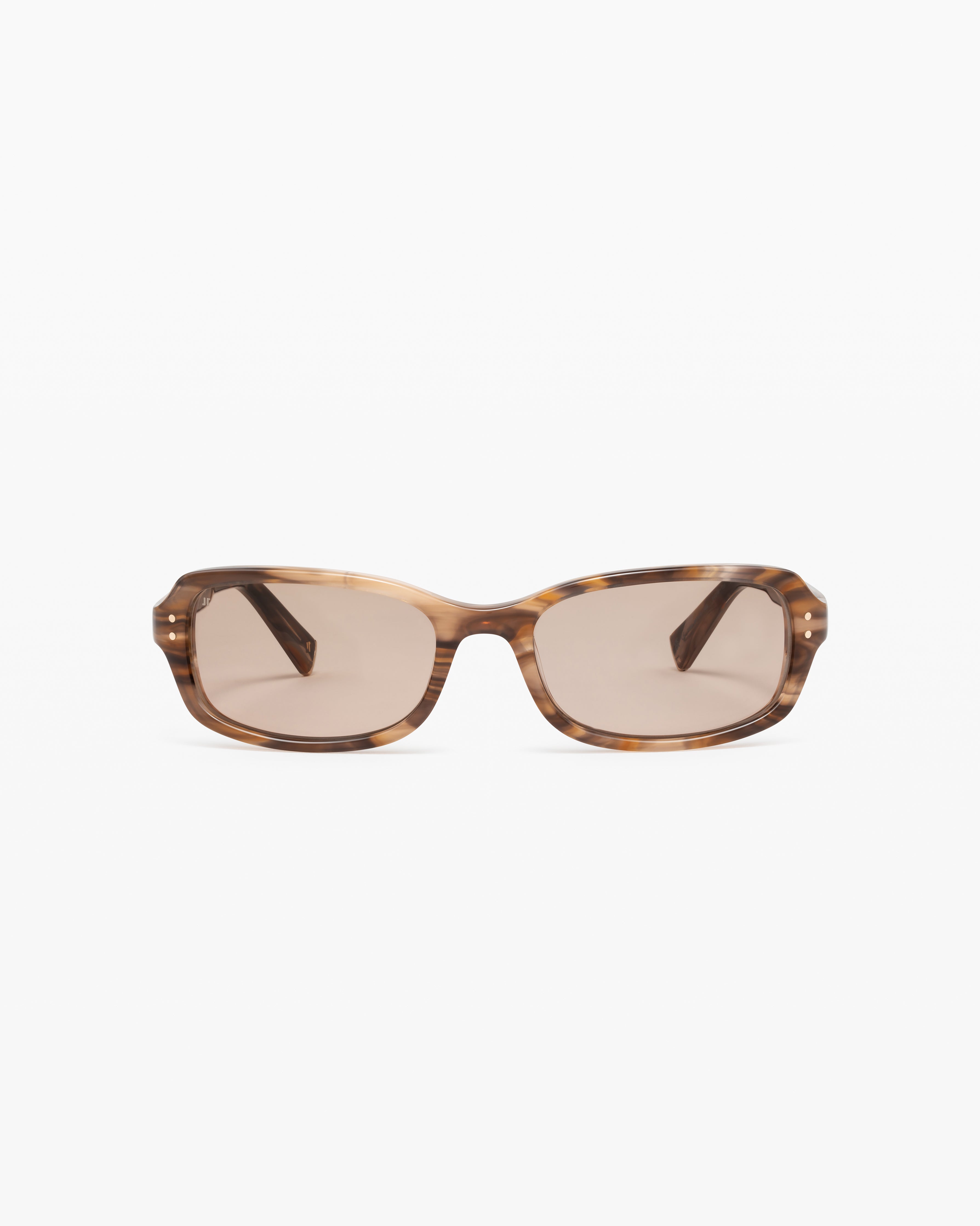 The Jani Rectangular Women's Sunglasses in Brown
