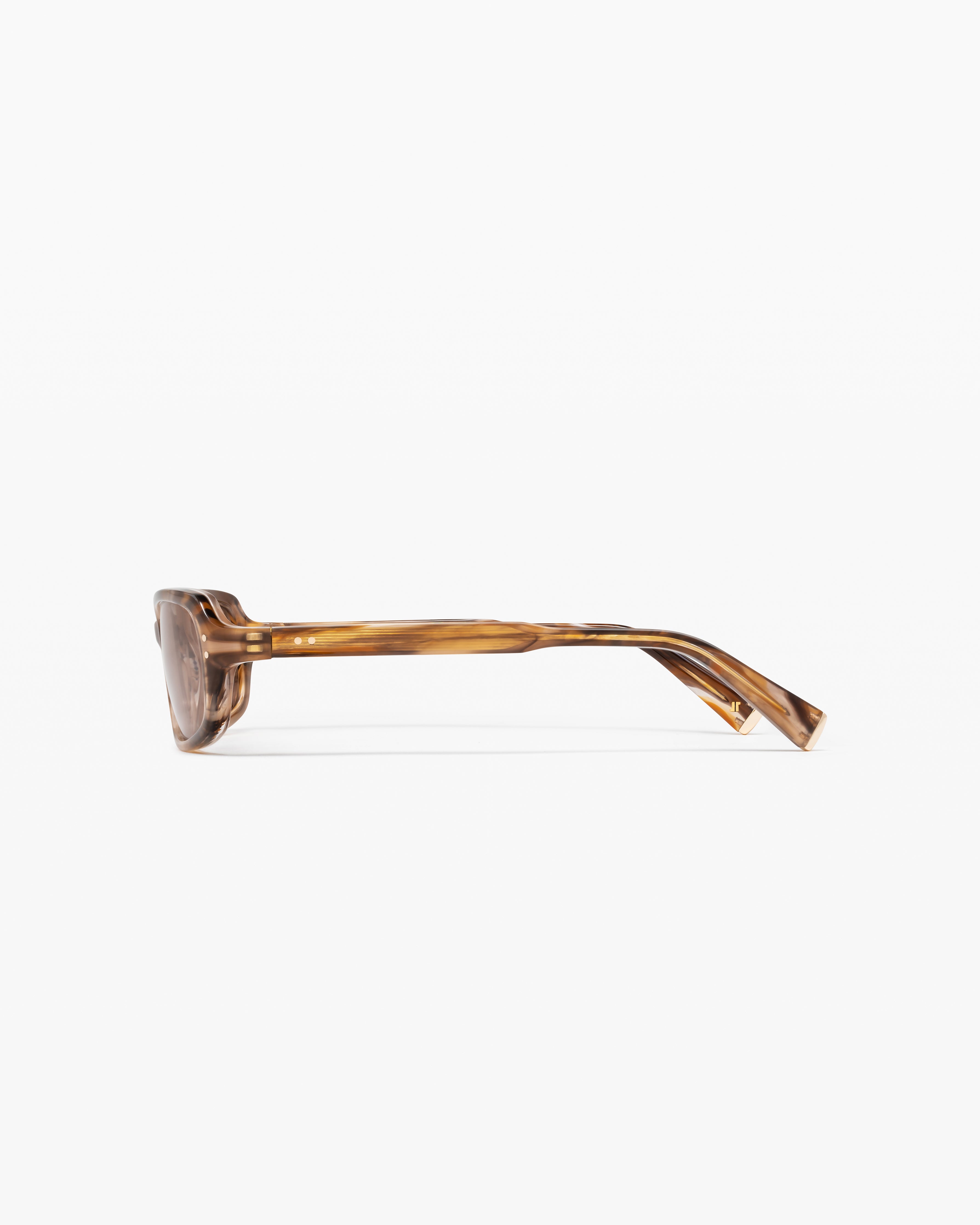 The Jani Rectangular Women's Sunglasses in Brown | Jimmy Fairly IE