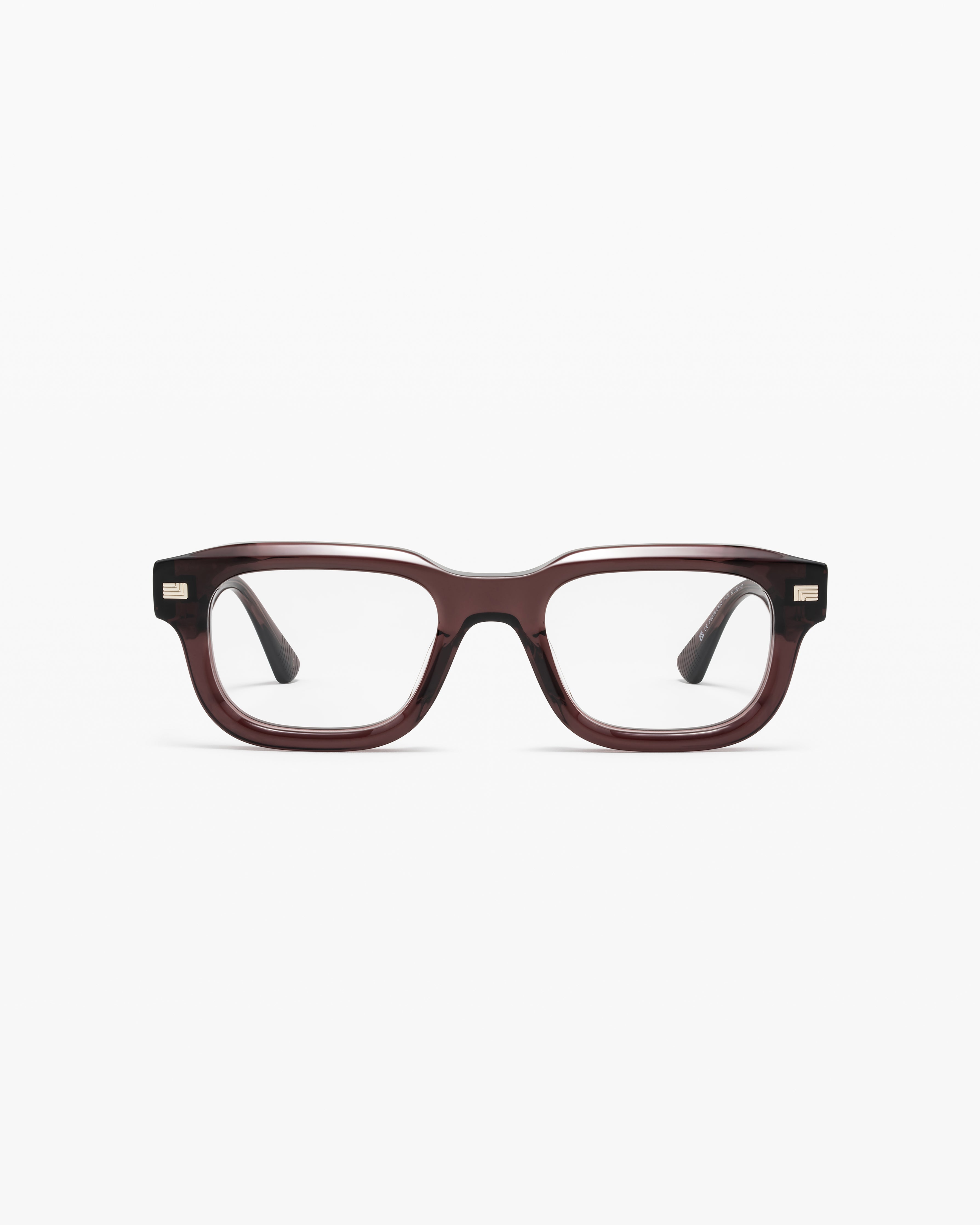 The Benny Rectangular Men's Eyeglasses in Brown