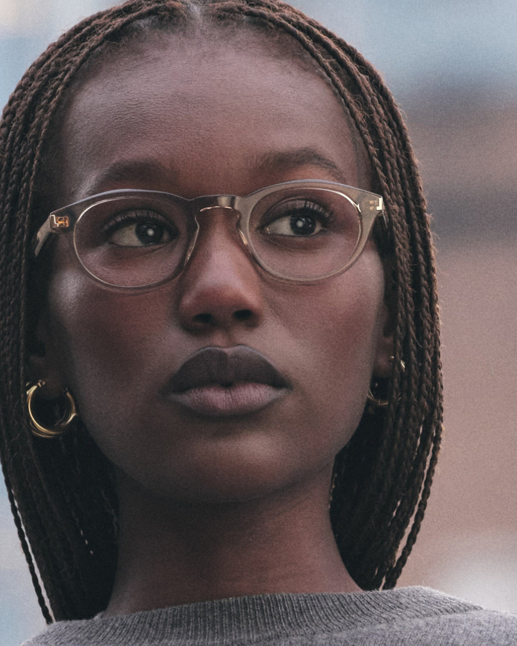 The Riverdale Oval Damenbrillen in Braun