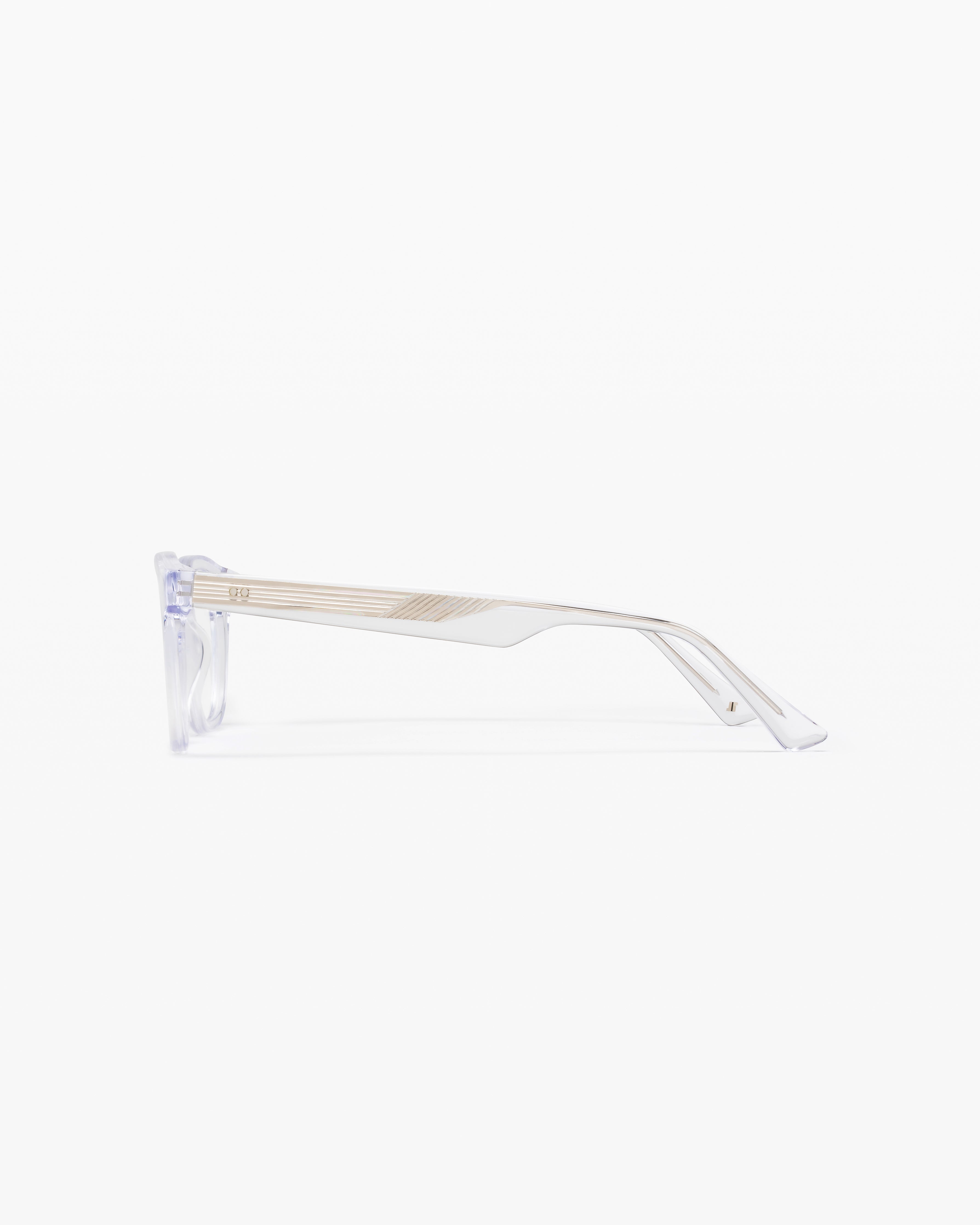 The Navy Square Women's Eyeglasses in Cream