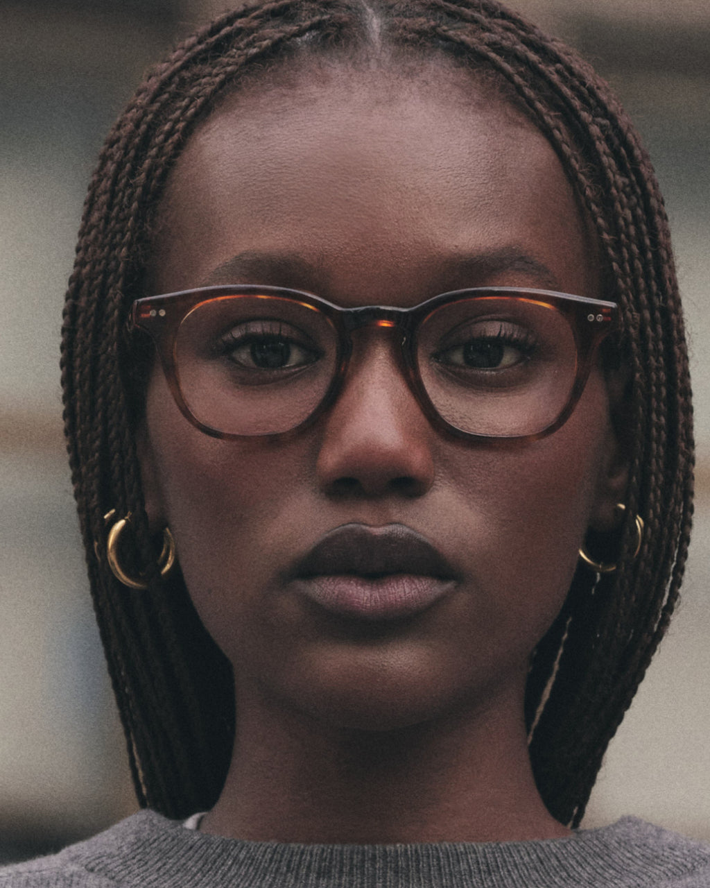 The Navy Platz Damenbrillen in Dark Tortoise