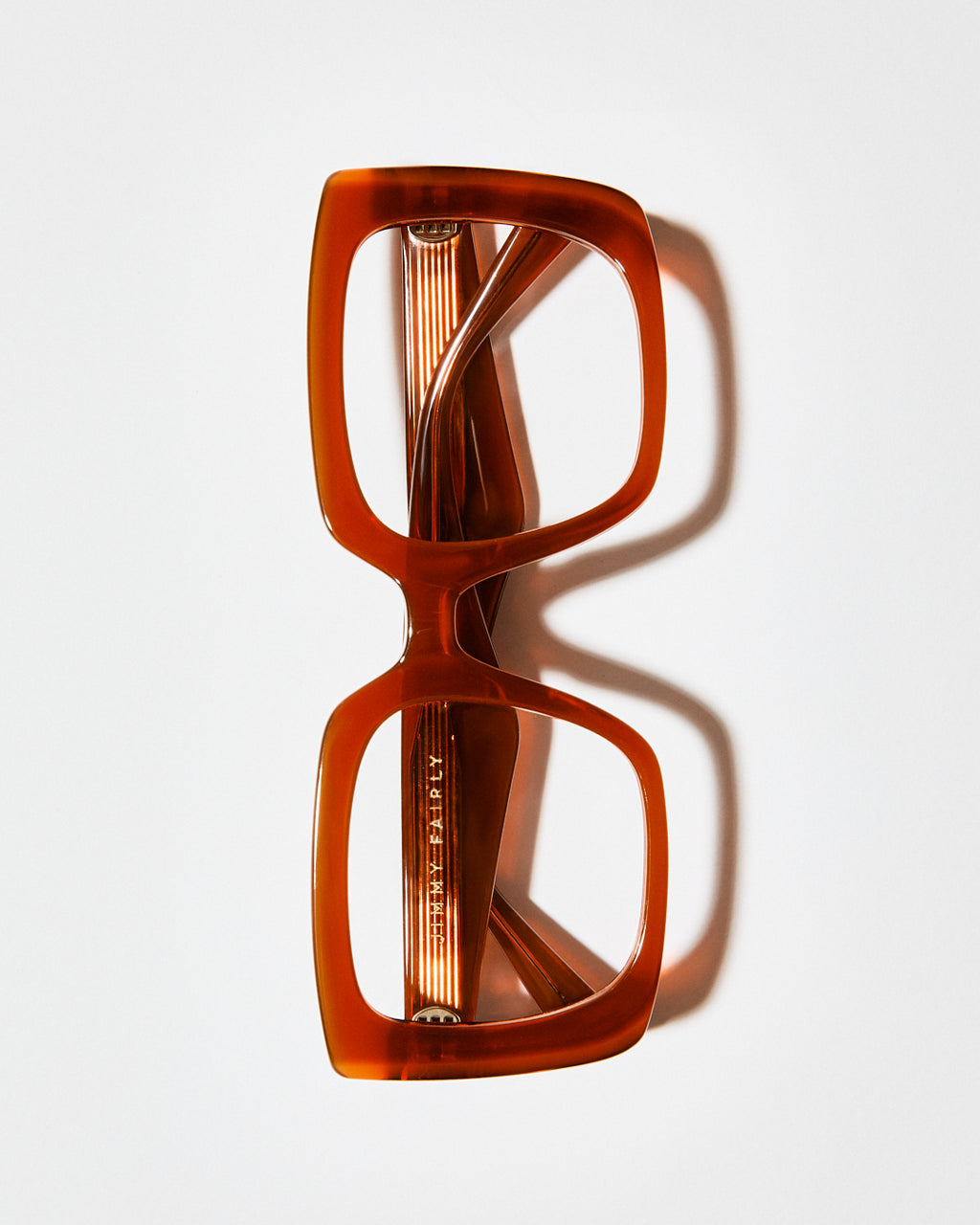La Bococa Cuadrado Gafas para Mujer in Naranja