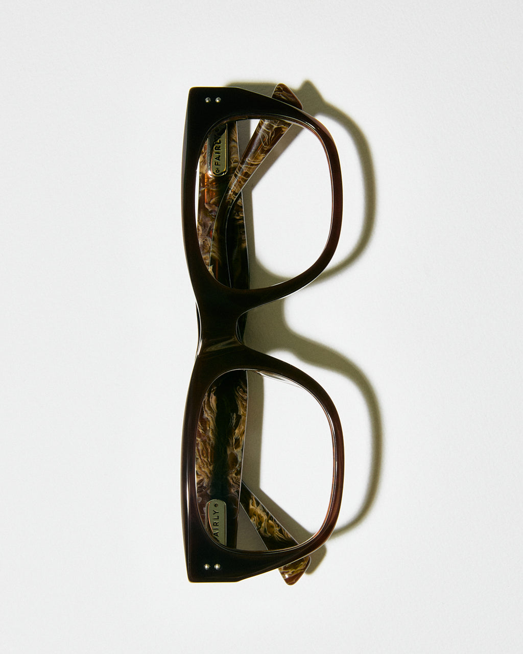 The Bow Rectangular Women's Eyeglasses in Brown