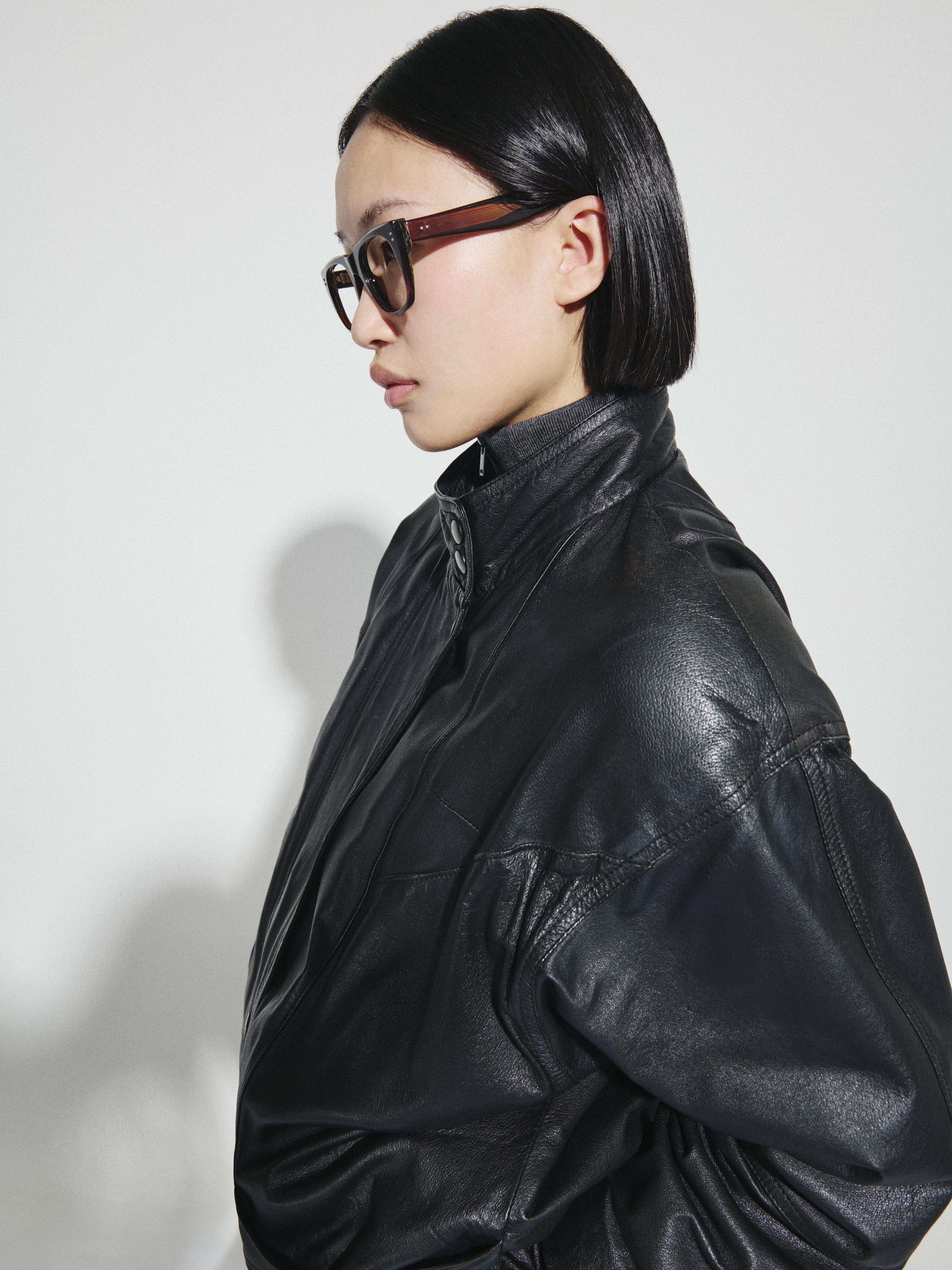 The Bow Rectangular Women's Eyeglasses in Brown