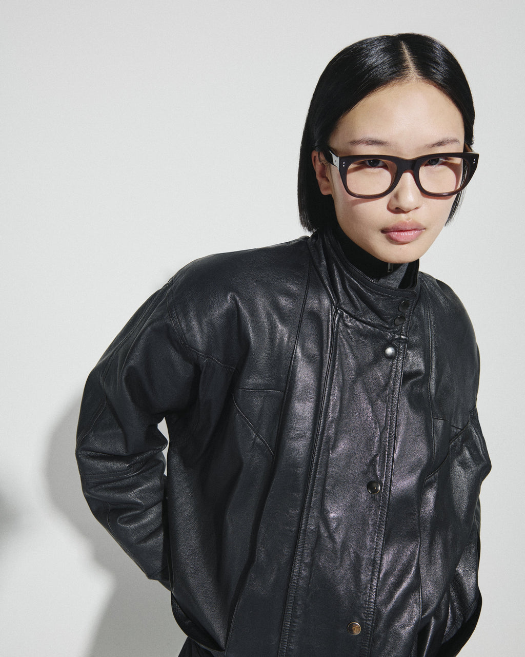 La Bow Rectangulaire Lunettes de Vue pour femme in Brun