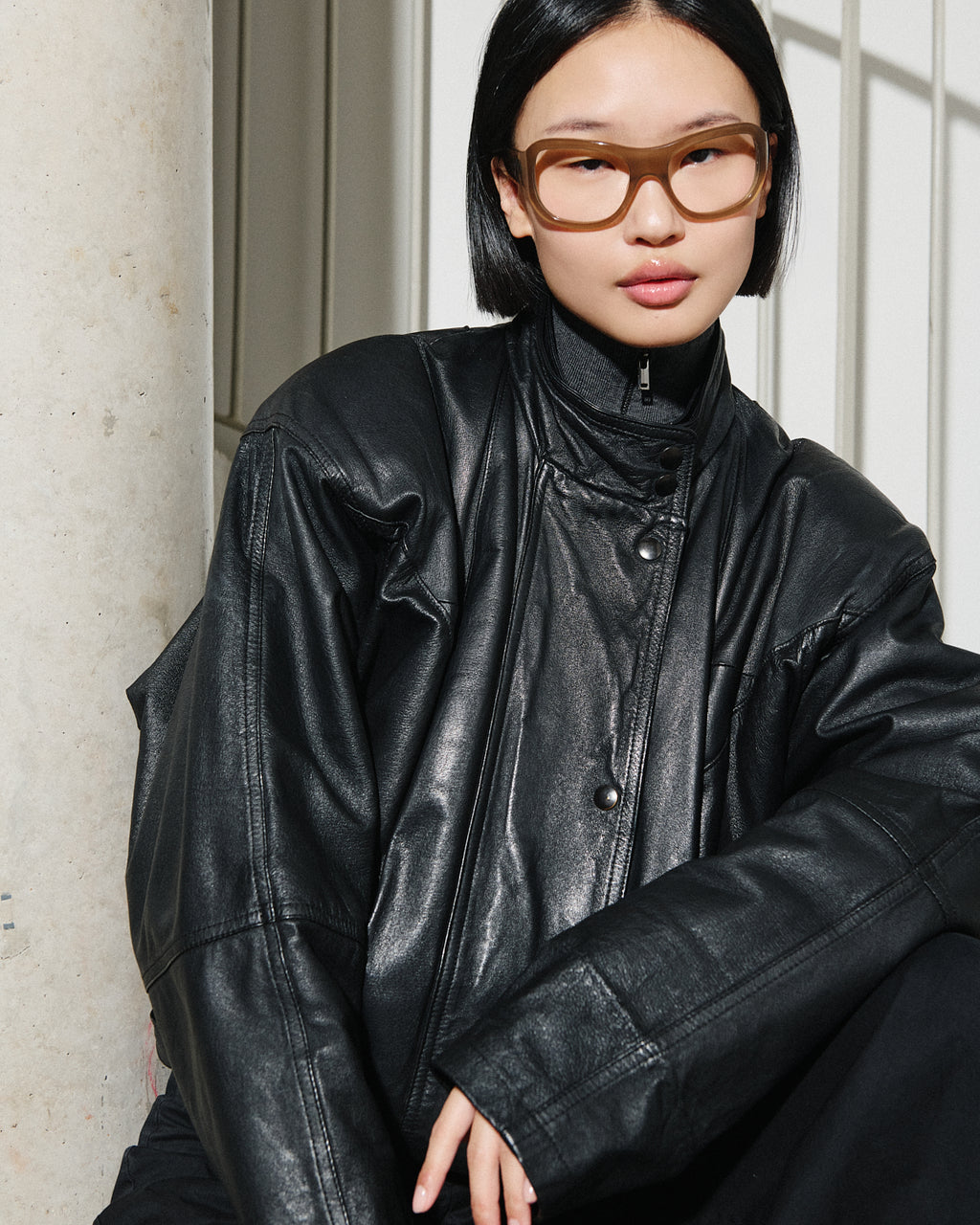 The Aela Aviator Damenbrillen in Creme