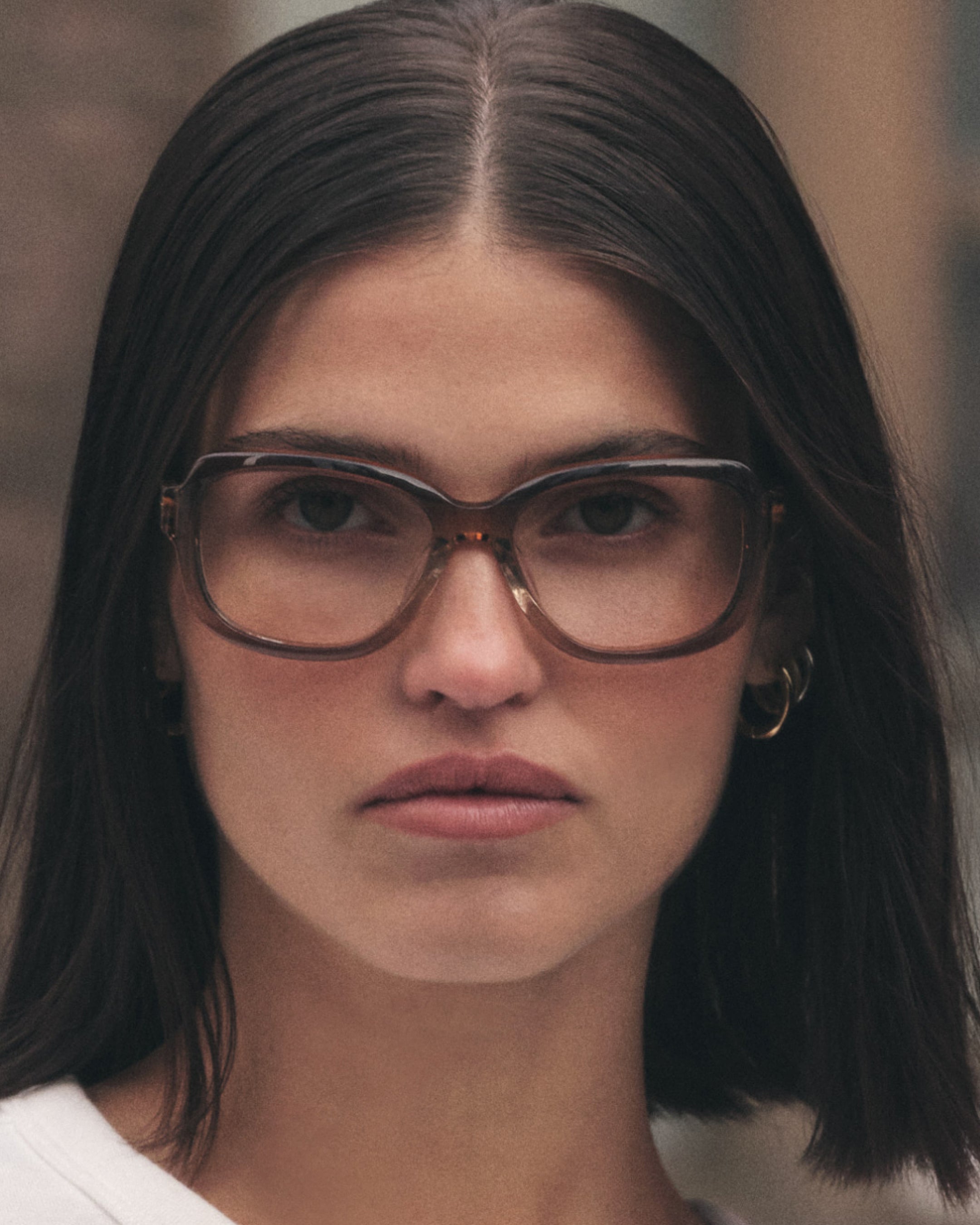 The Bayberry Rectangular Women's Eyeglasses in Brown