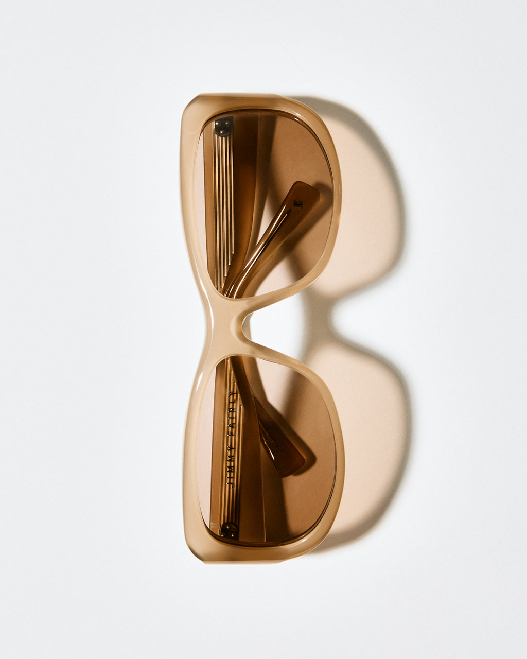 La Soho Rectangulaire Lunettes de Soleil pour femme in Brun