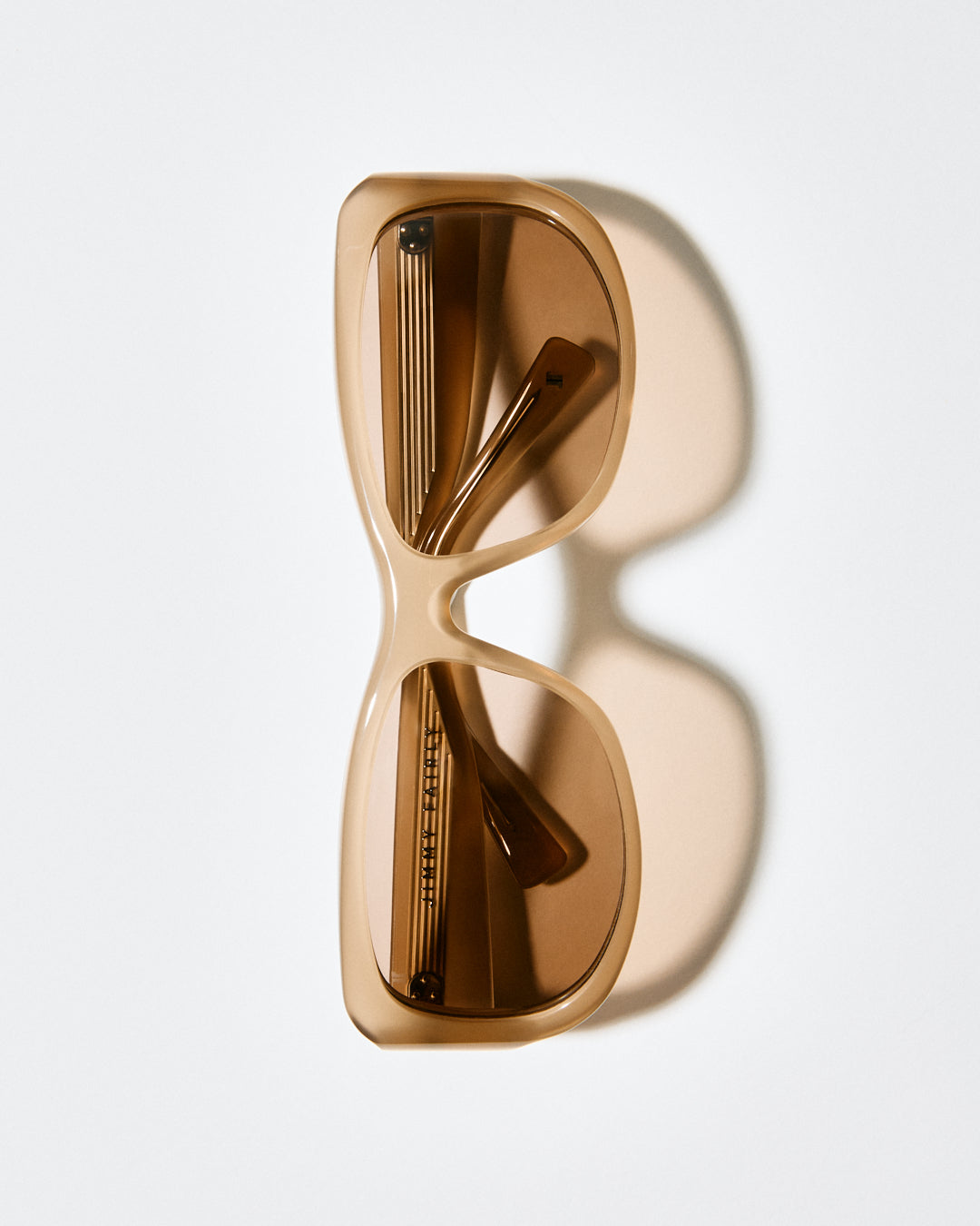 La Soho Rectangulaire Lunettes de Soleil pour femme in Brun