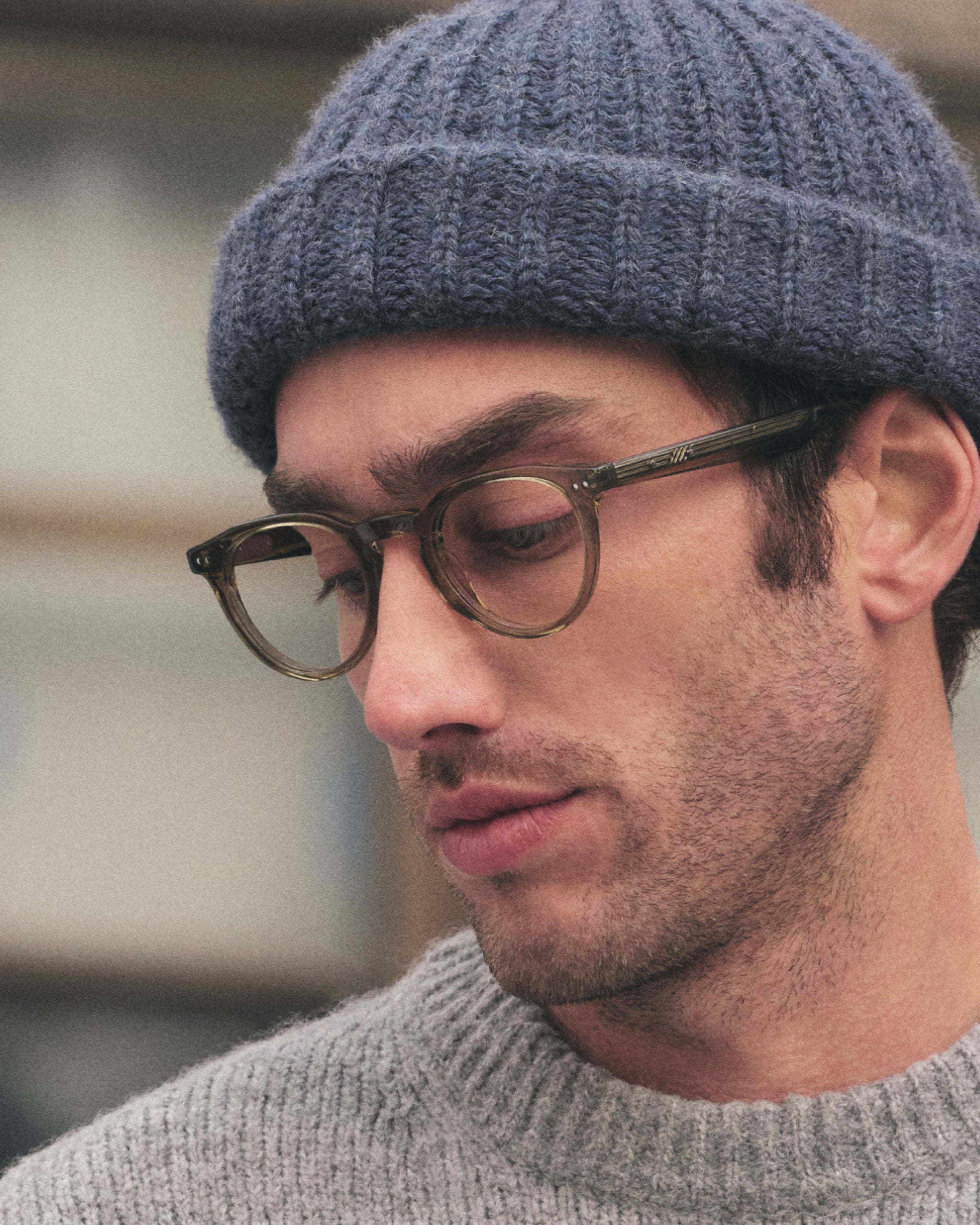 The Bleecker Round Men's Eyeglasses in Green