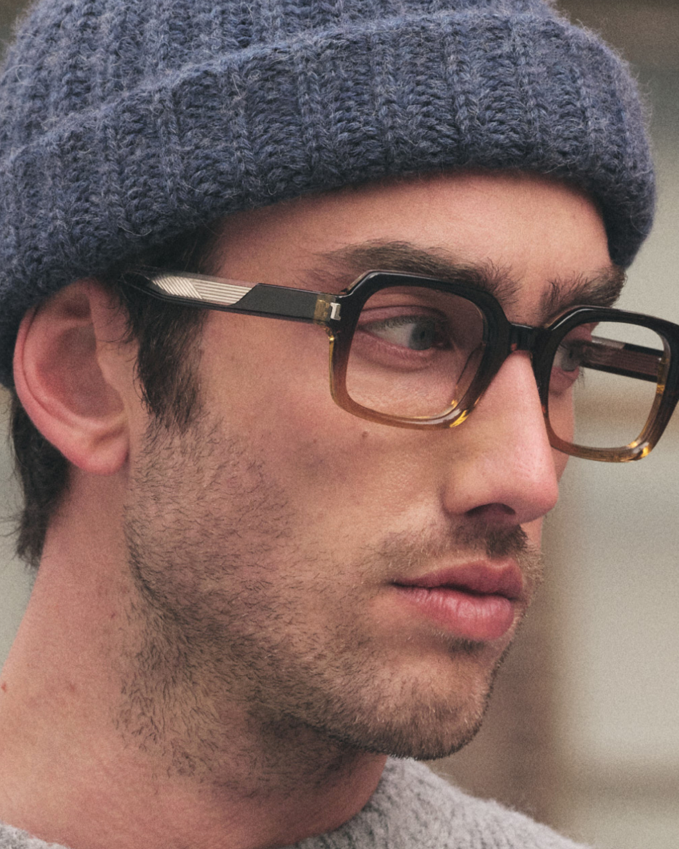 The Coney Square Men's Eyeglasses in Brown