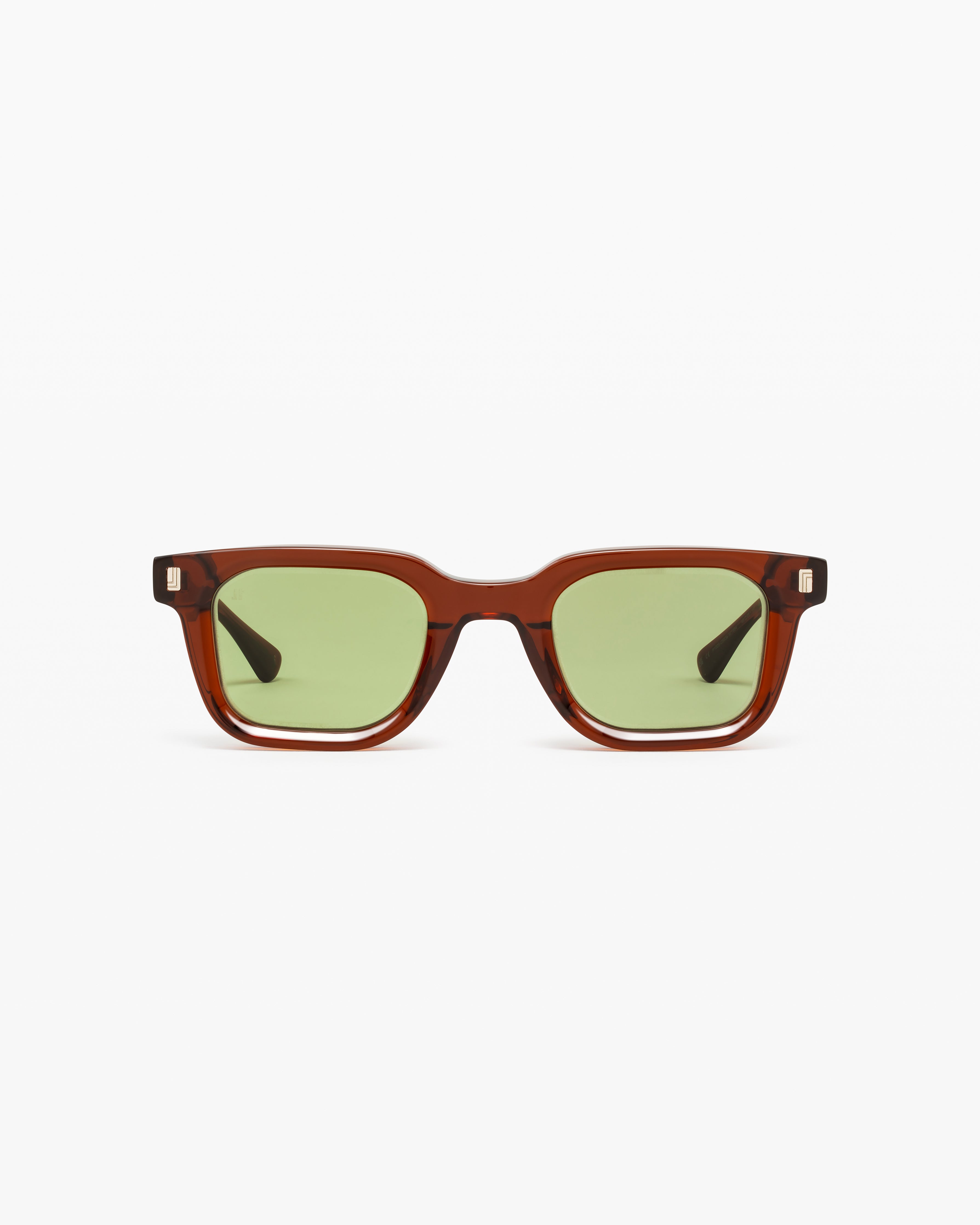 The Bushwick Rectangular Men's Sunglasses in Brown