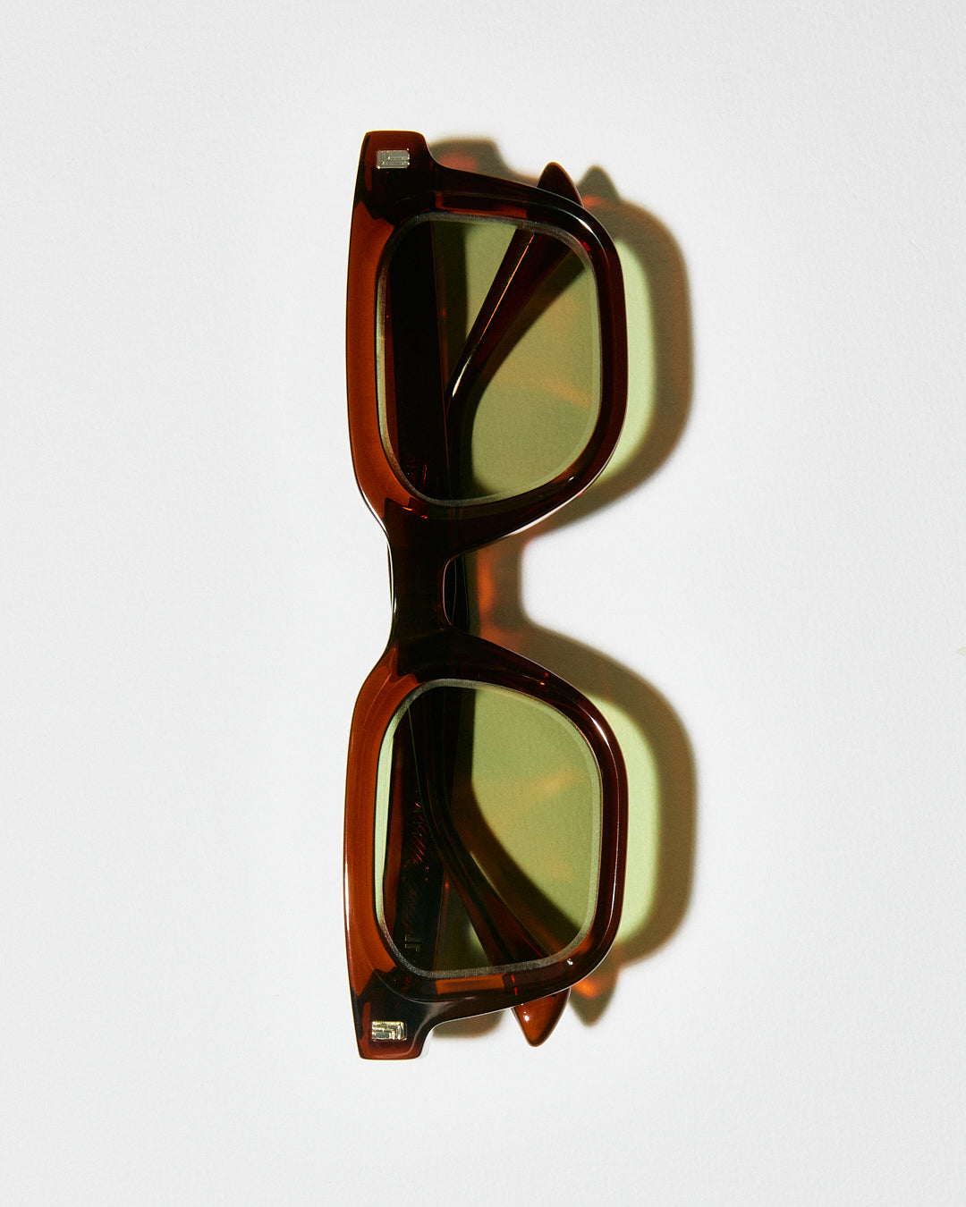 The Bushwick Rectangular Men's Sunglasses in Brown