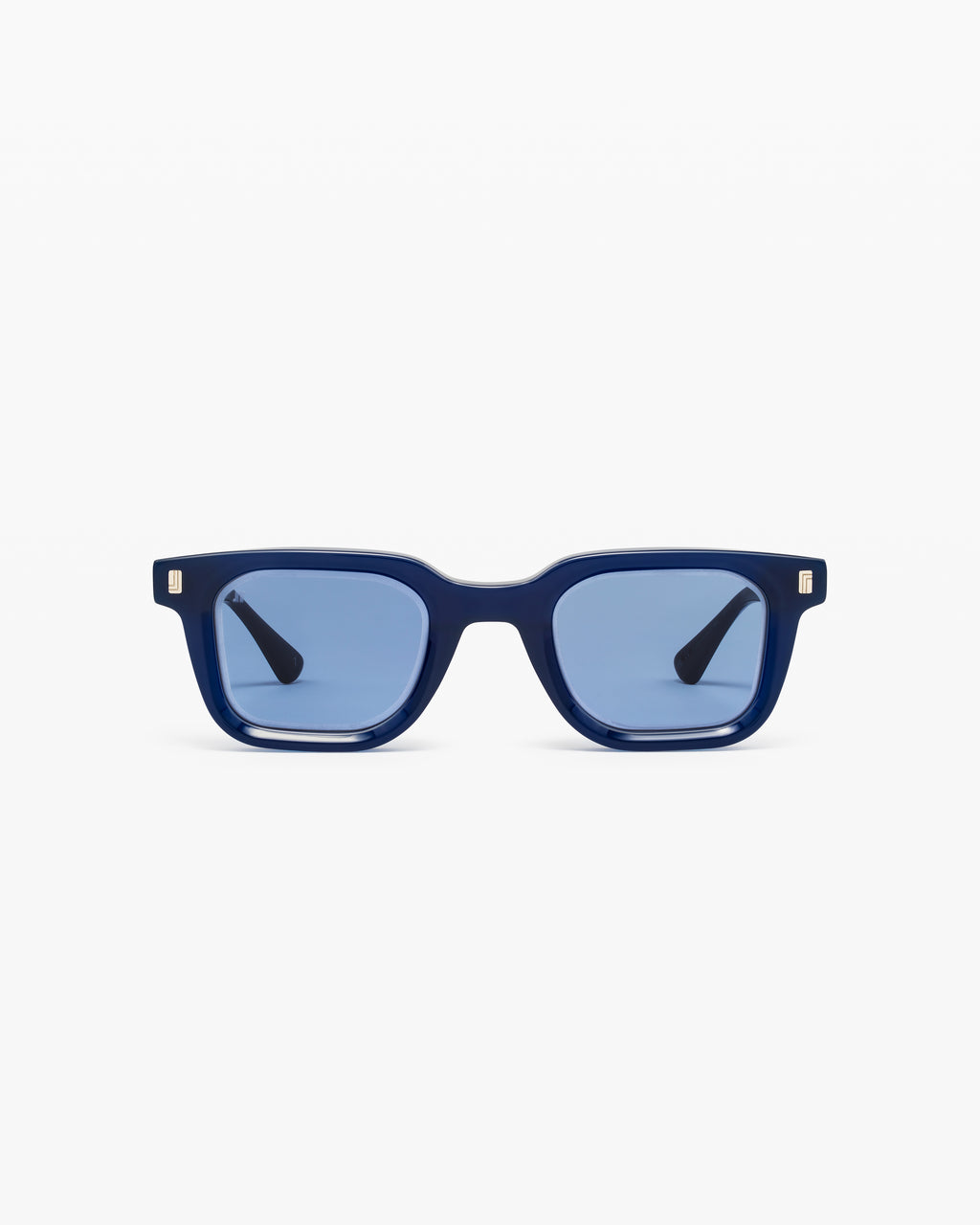 The Bushwick Rechteckig Herren-Sonnenbrillen in Blau