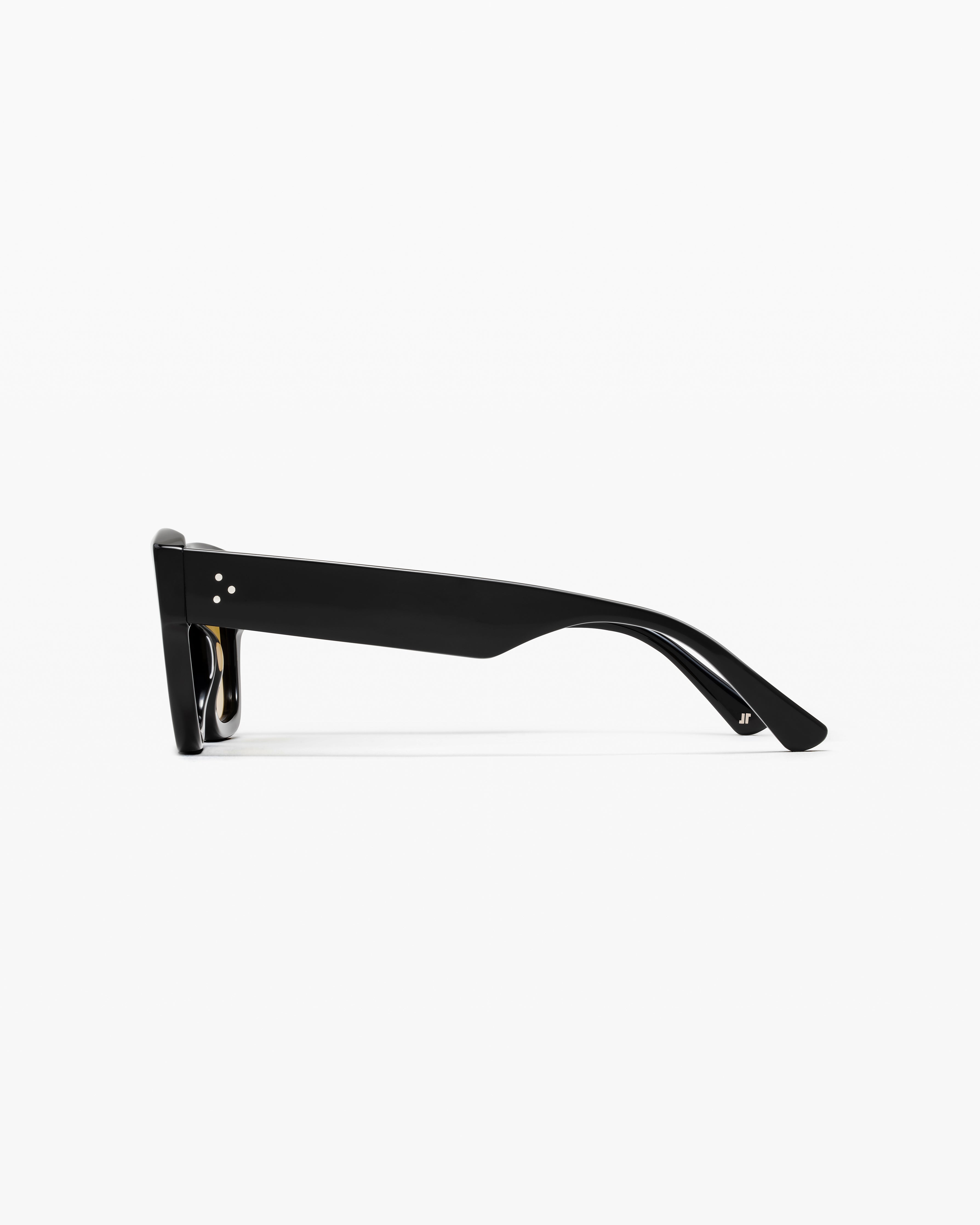 La Cola Rectangulaire Lunettes de Soleil pour femme in Noir