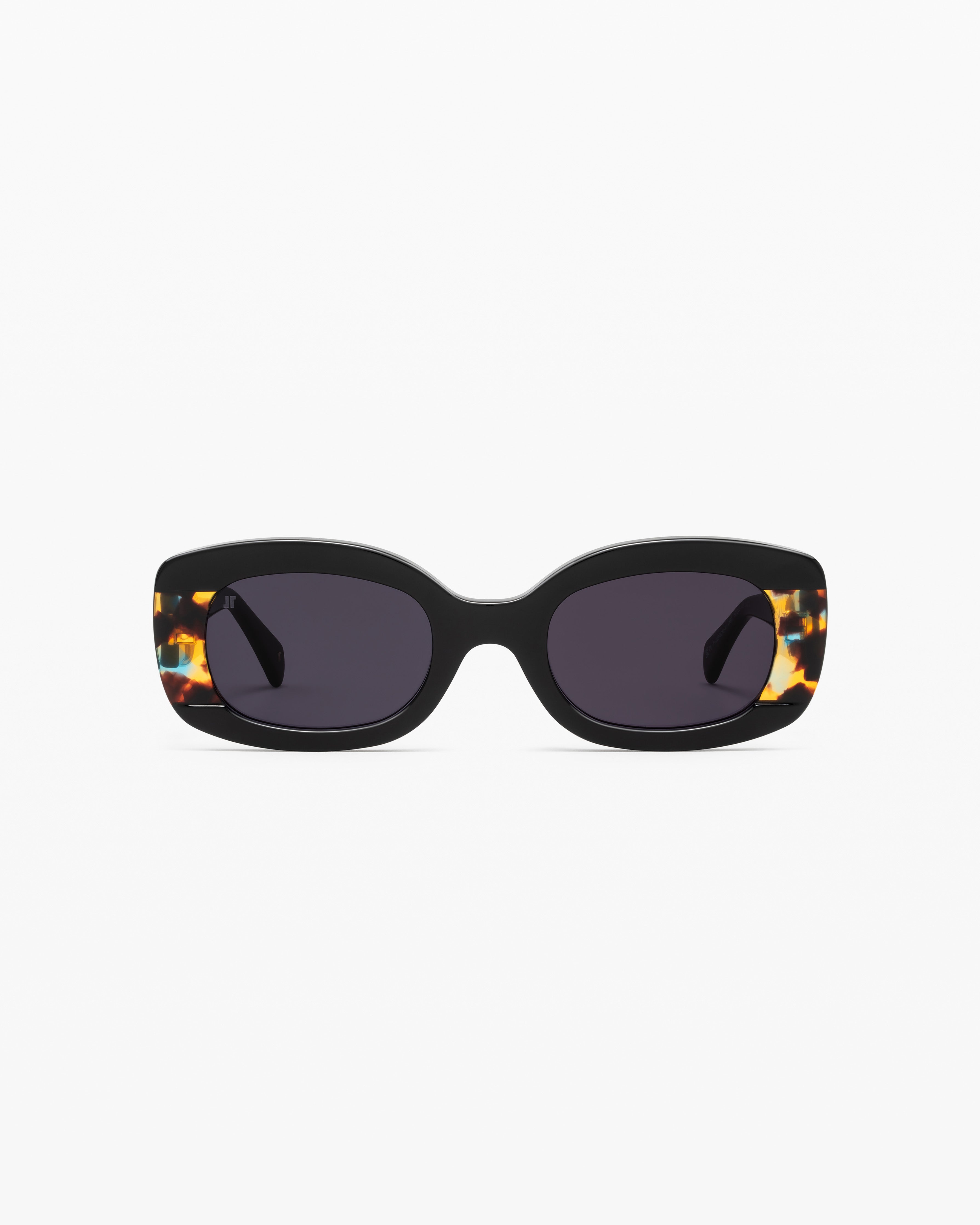 La Sorrel Rectangulaire Lunettes de Soleil pour femme in Noir