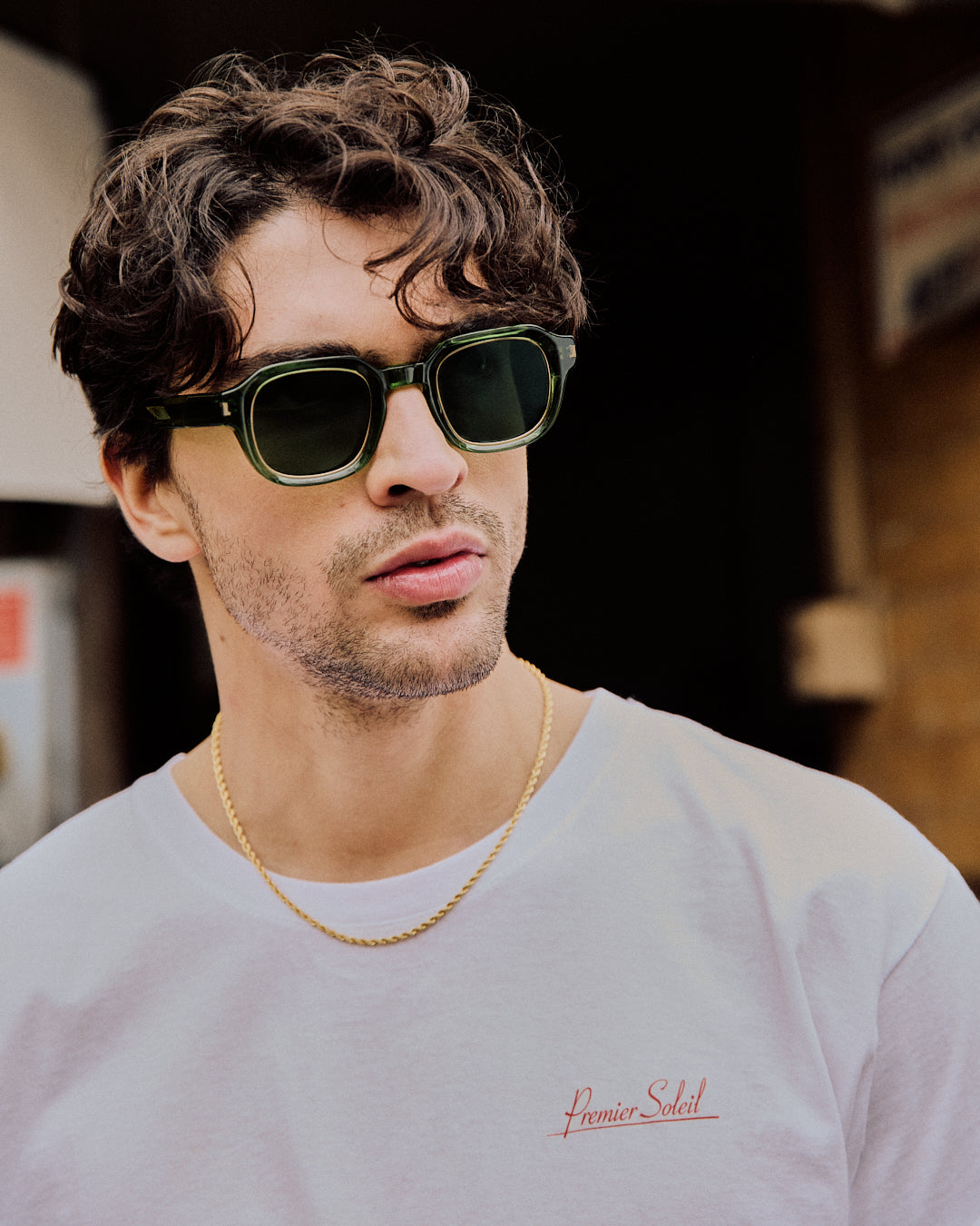 The Nutmeg Square Men's Sunglasses in Green