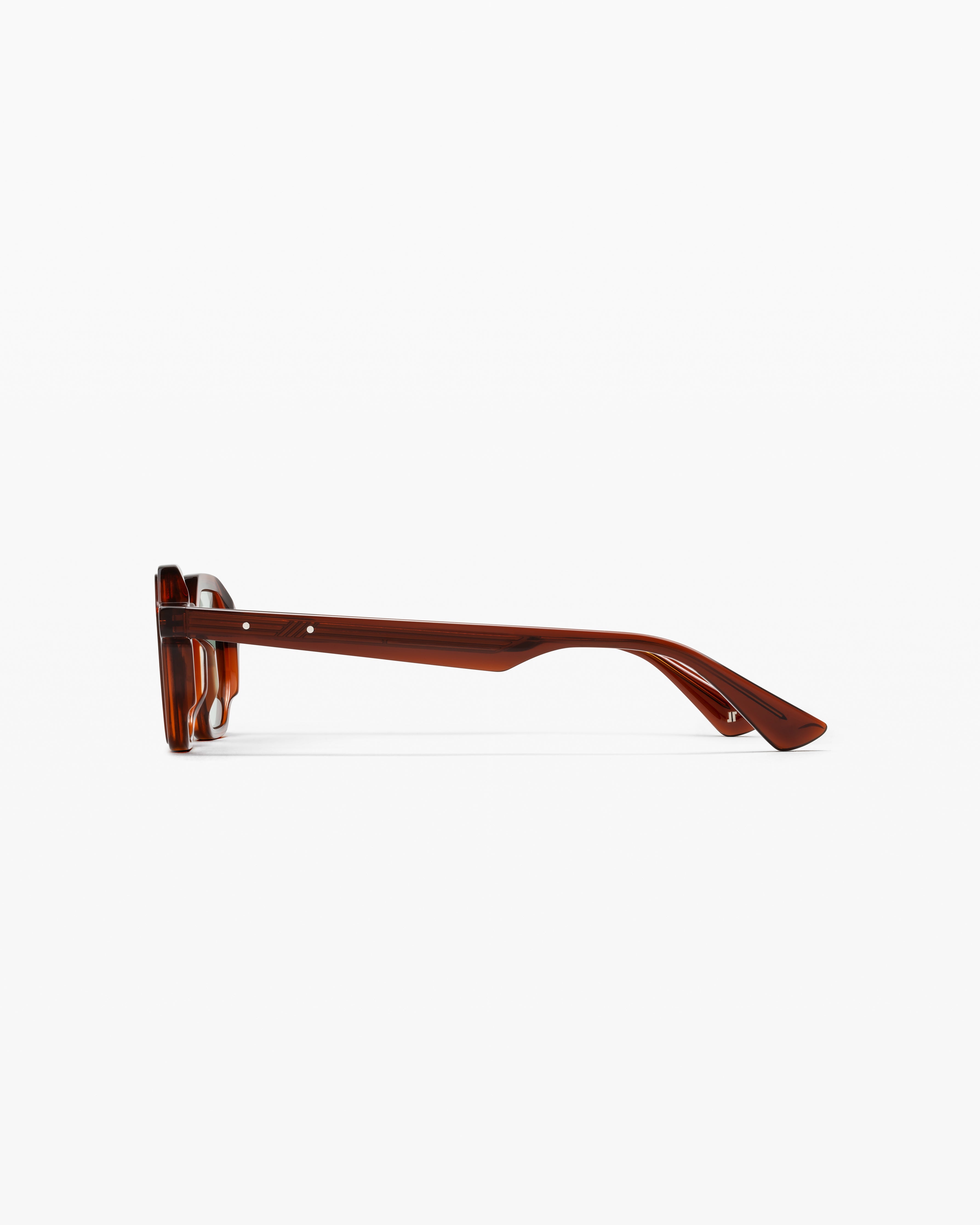 The Pepper Hexagonal Men's Sunglasses in Brown