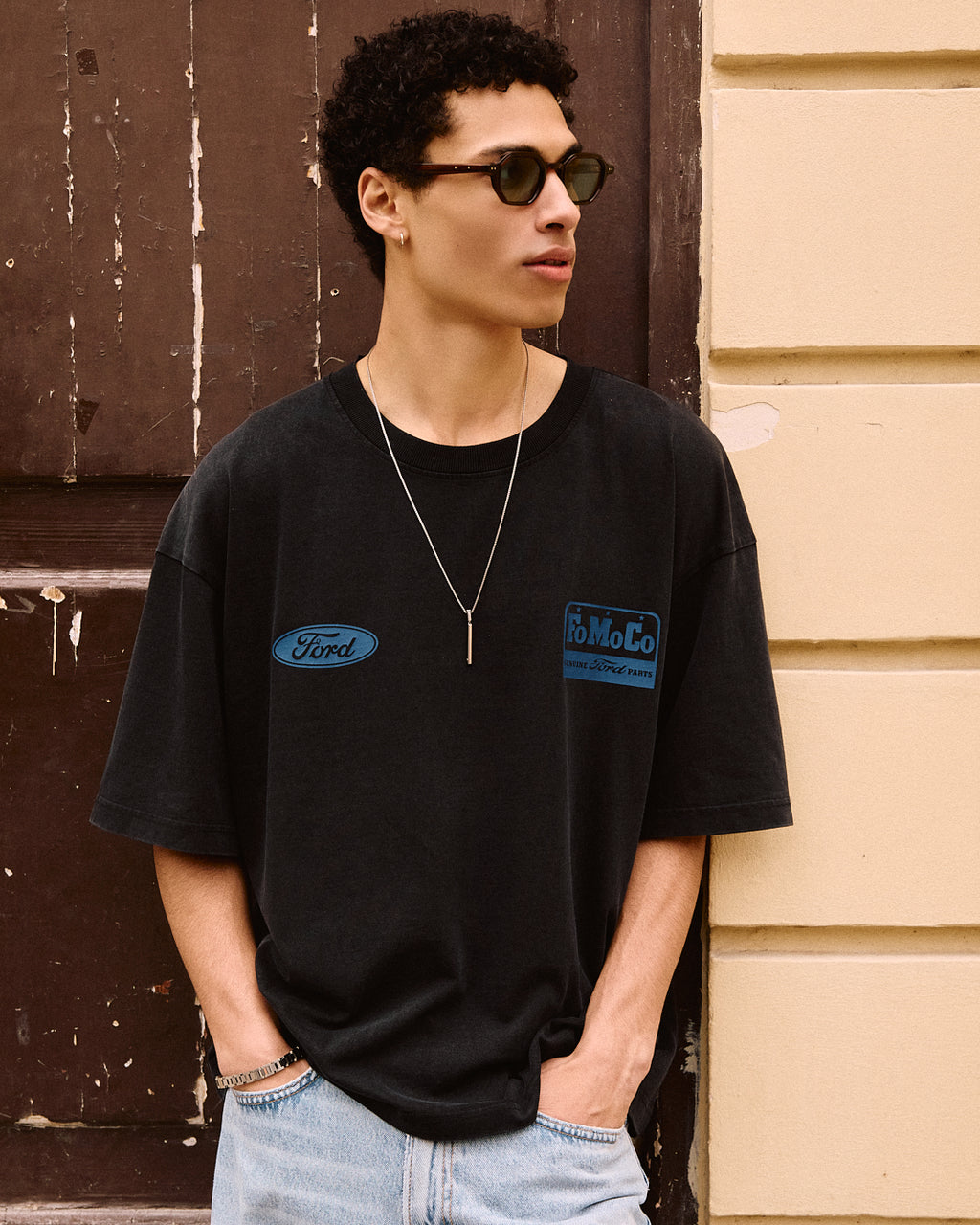 The Pepper Hexagonal Men's Sunglasses in Brown