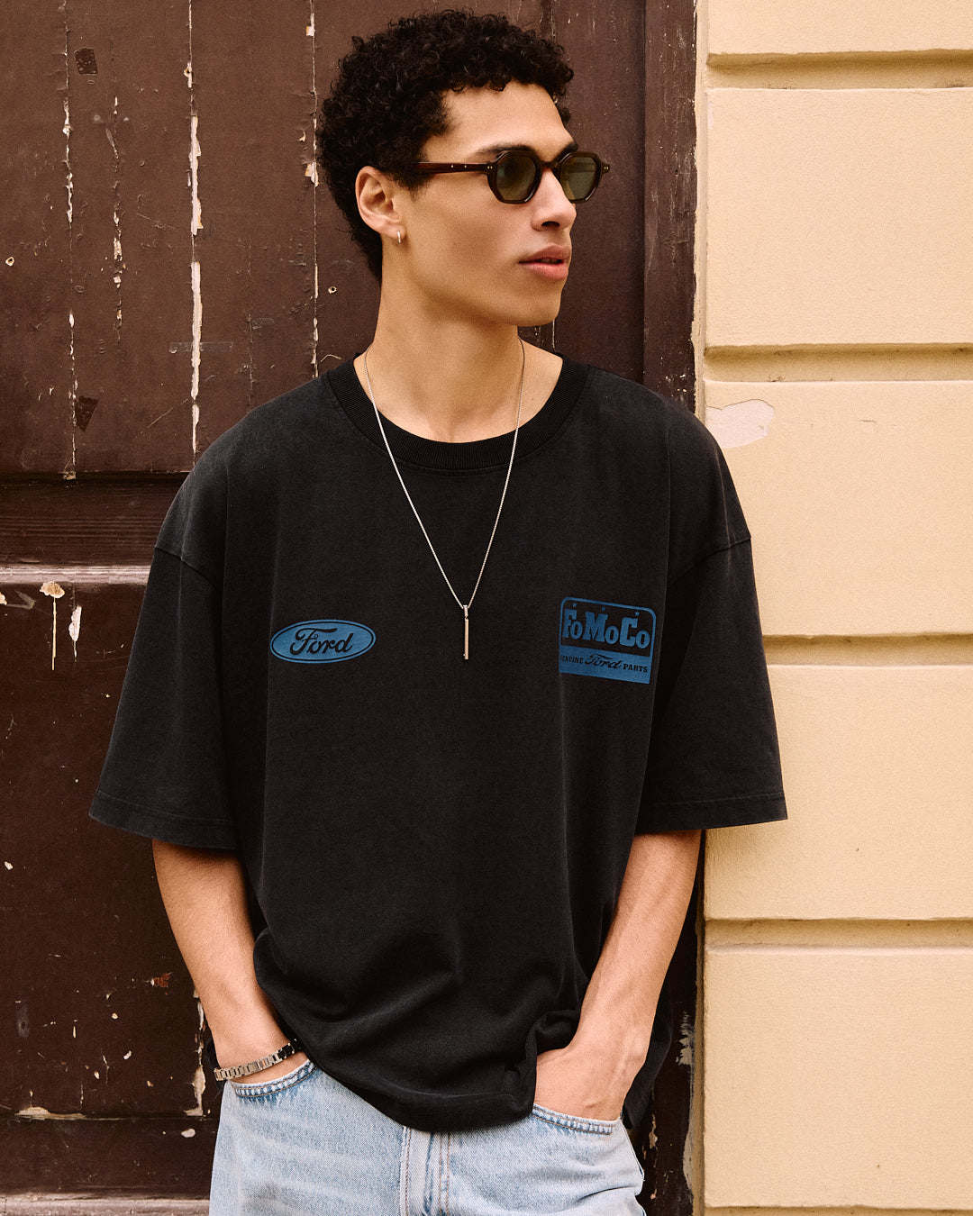 The Pepper Hexagonal Men's Sunglasses in Brown