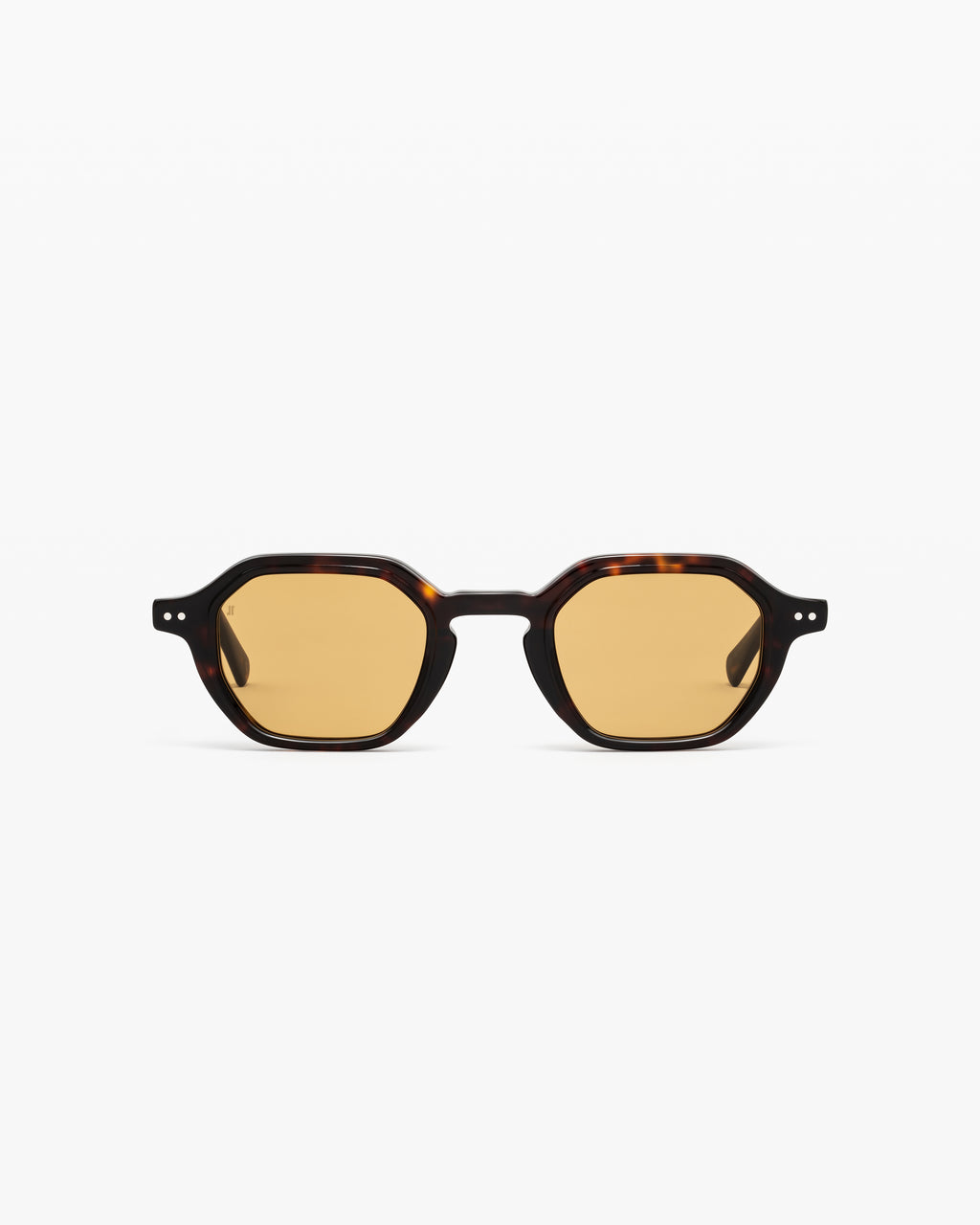 La Pepper Hexagonal Lunettes de Soleil pour homme in Ecaille foncée