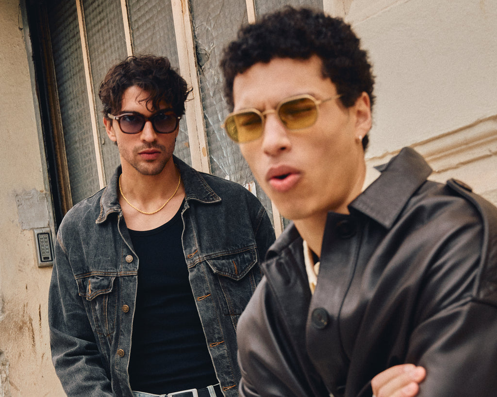 The Laurel Square Men's Sunglasses in Brown