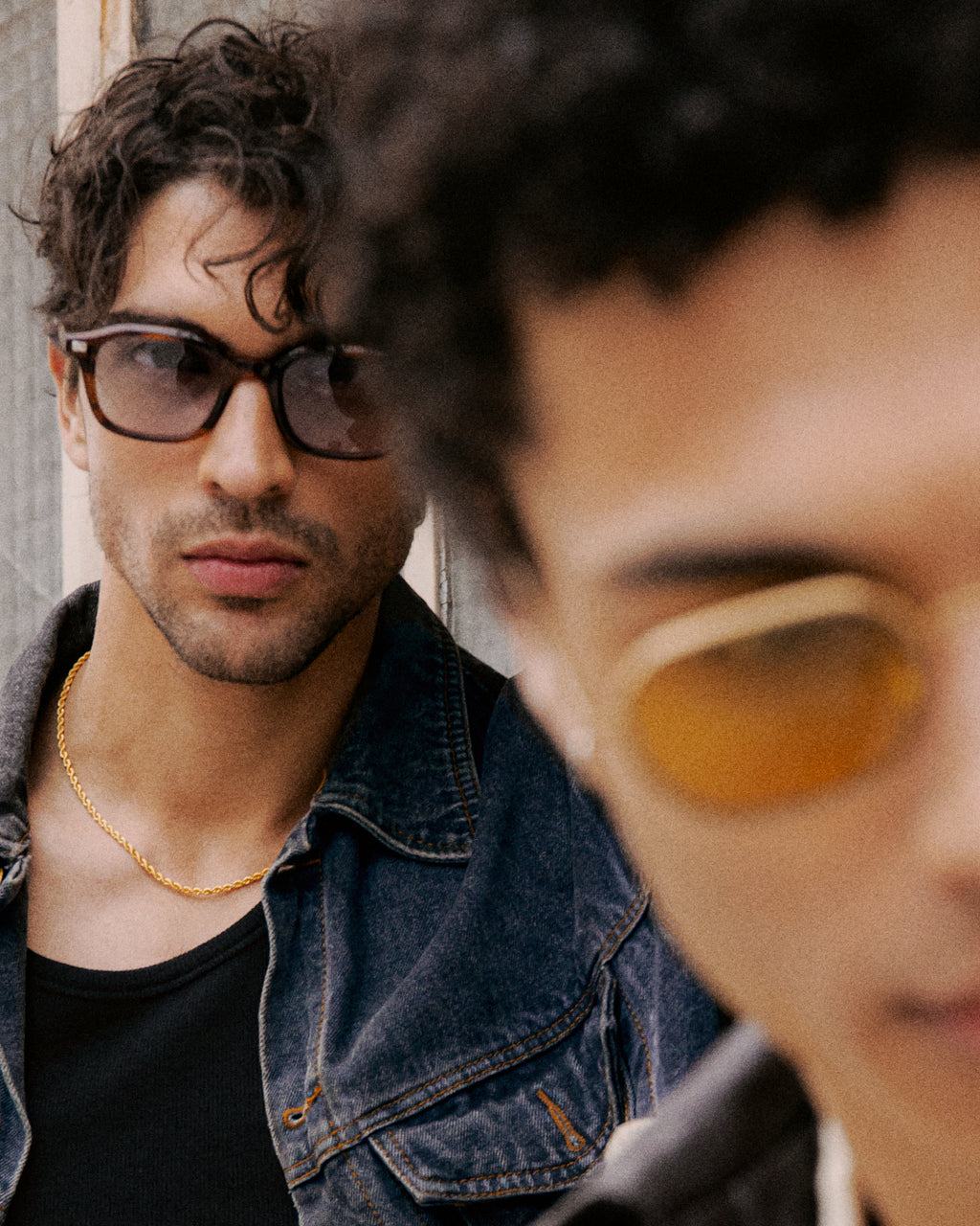 The Laurel Square Men's Sunglasses in Brown