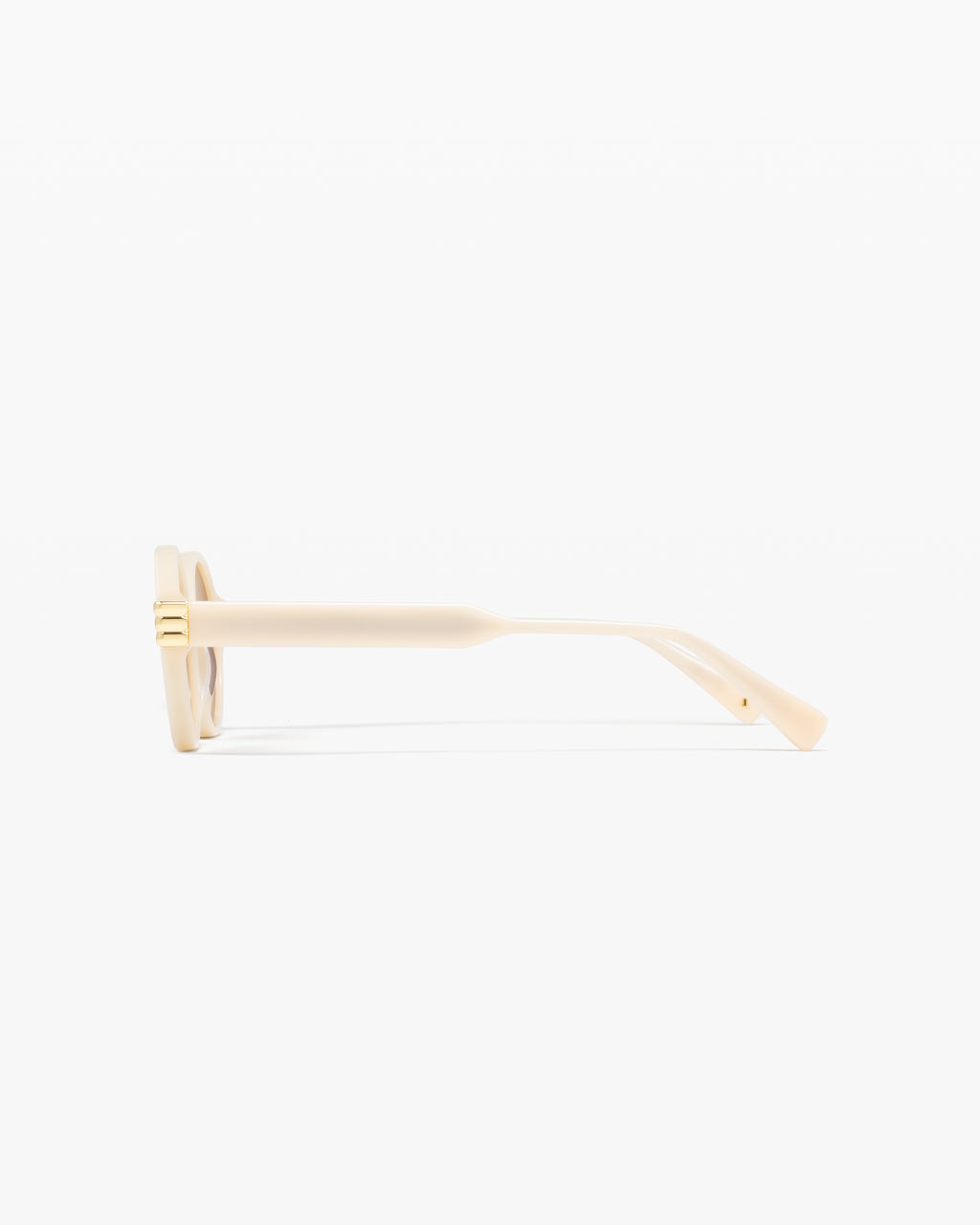 La Carvi Rond Lunettes de Soleil pour femme in Ivoire