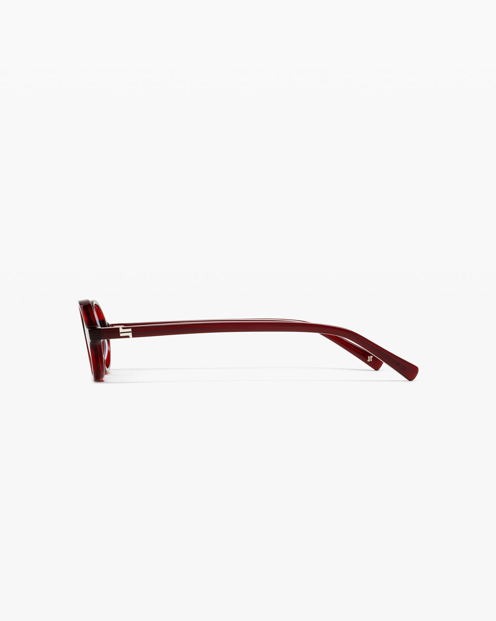 La Elvie JF Colors Ovale Lunettes de Soleil pour femme in Rouge