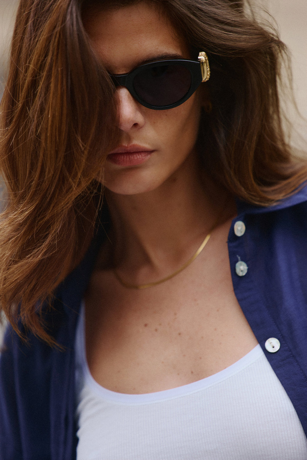 La Melissa Papillon Lunettes de Soleil pour femme in Noir