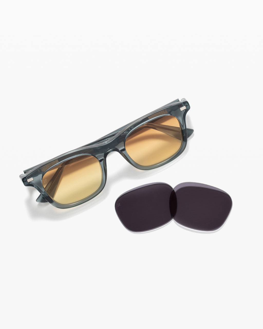 La Kite Jf Colors Rectangulaire Lunettes de Soleil pour homme in Bleu