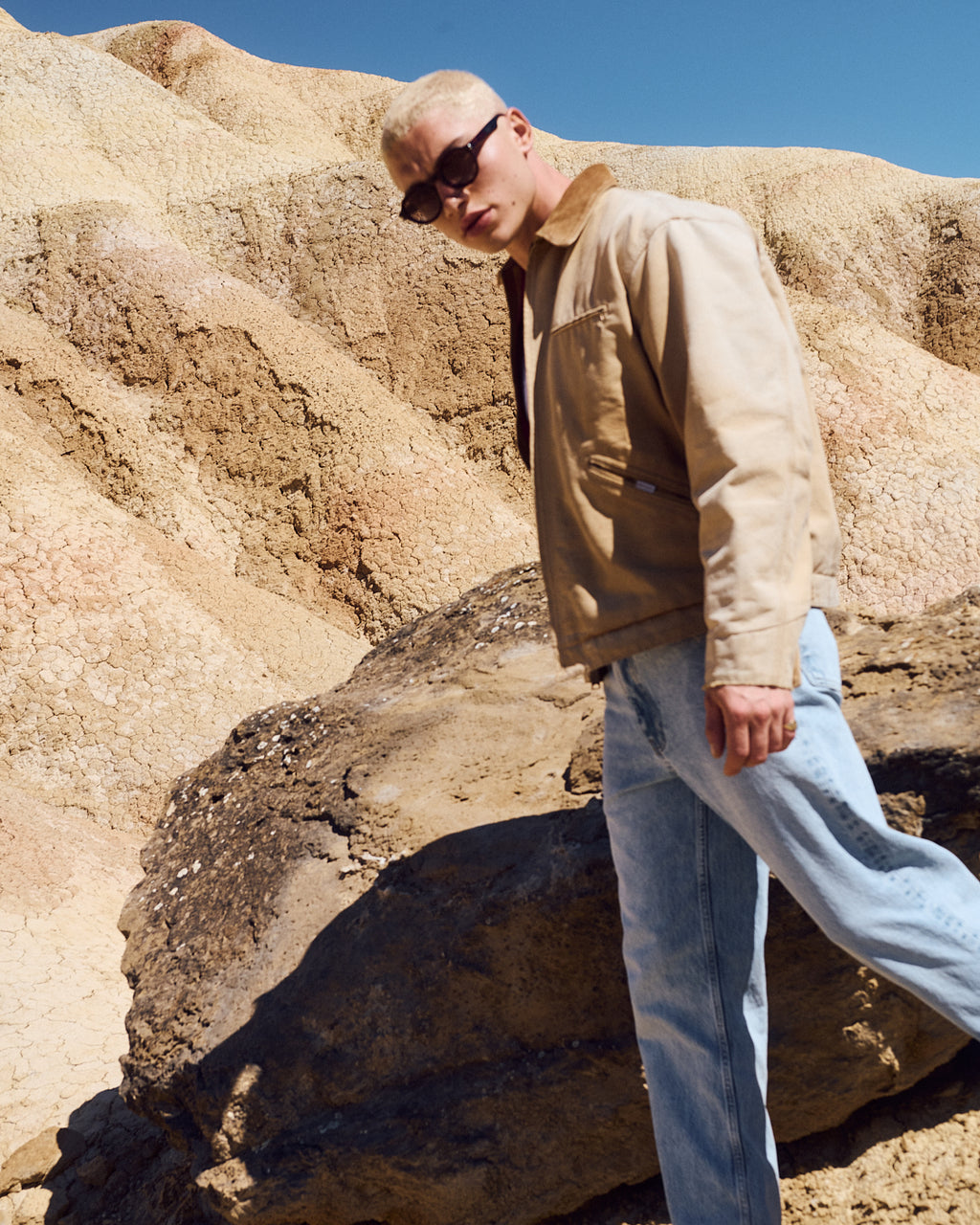 The Palm Round Men's Sunglasses in Dark Tortoise