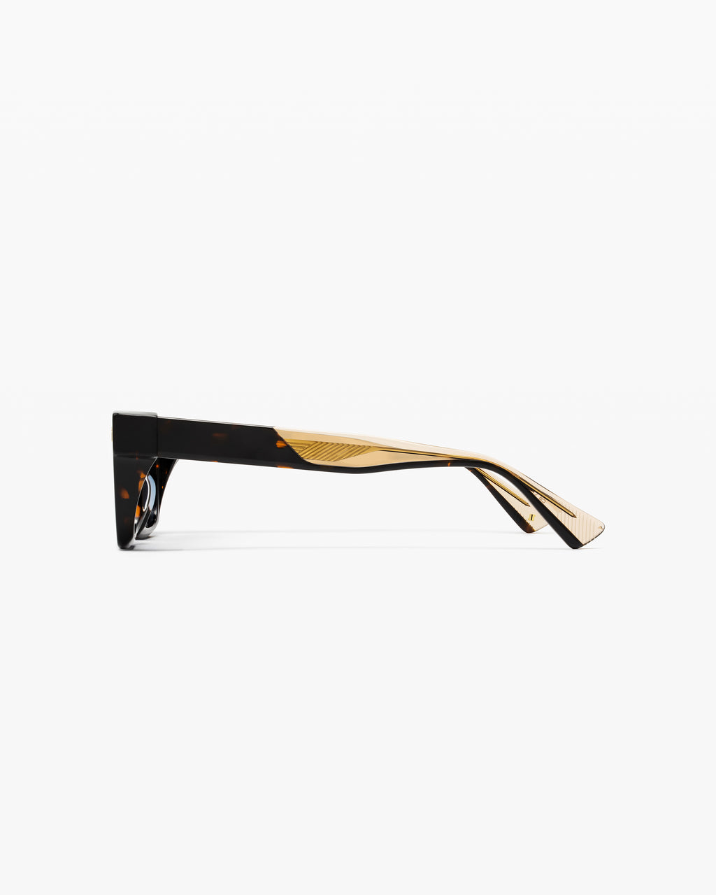 The Deep Rectangular Men's Sunglasses in Black