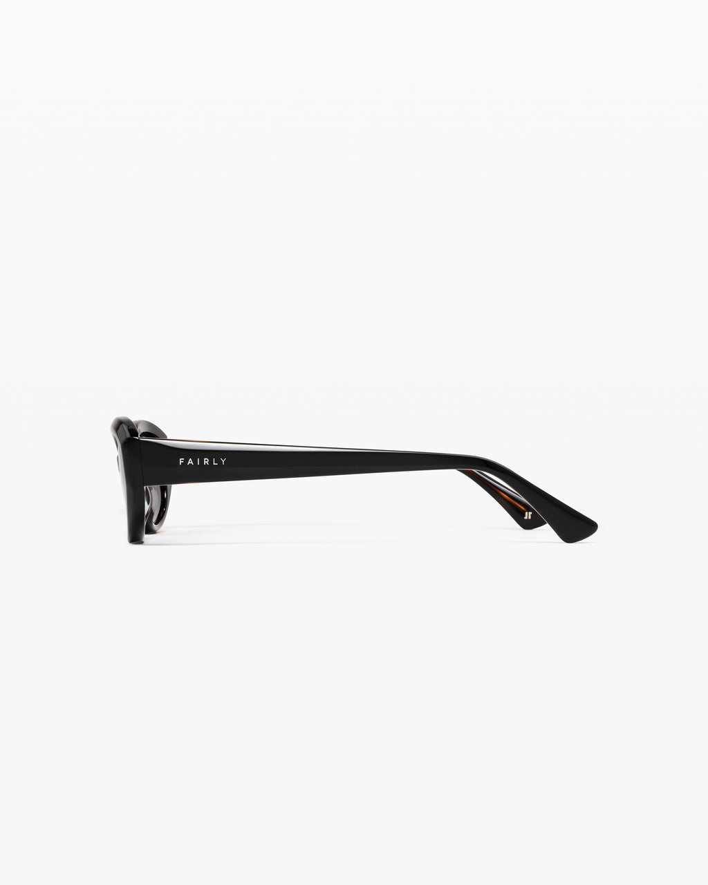 The Curl Oval Men's Sunglasses in Black