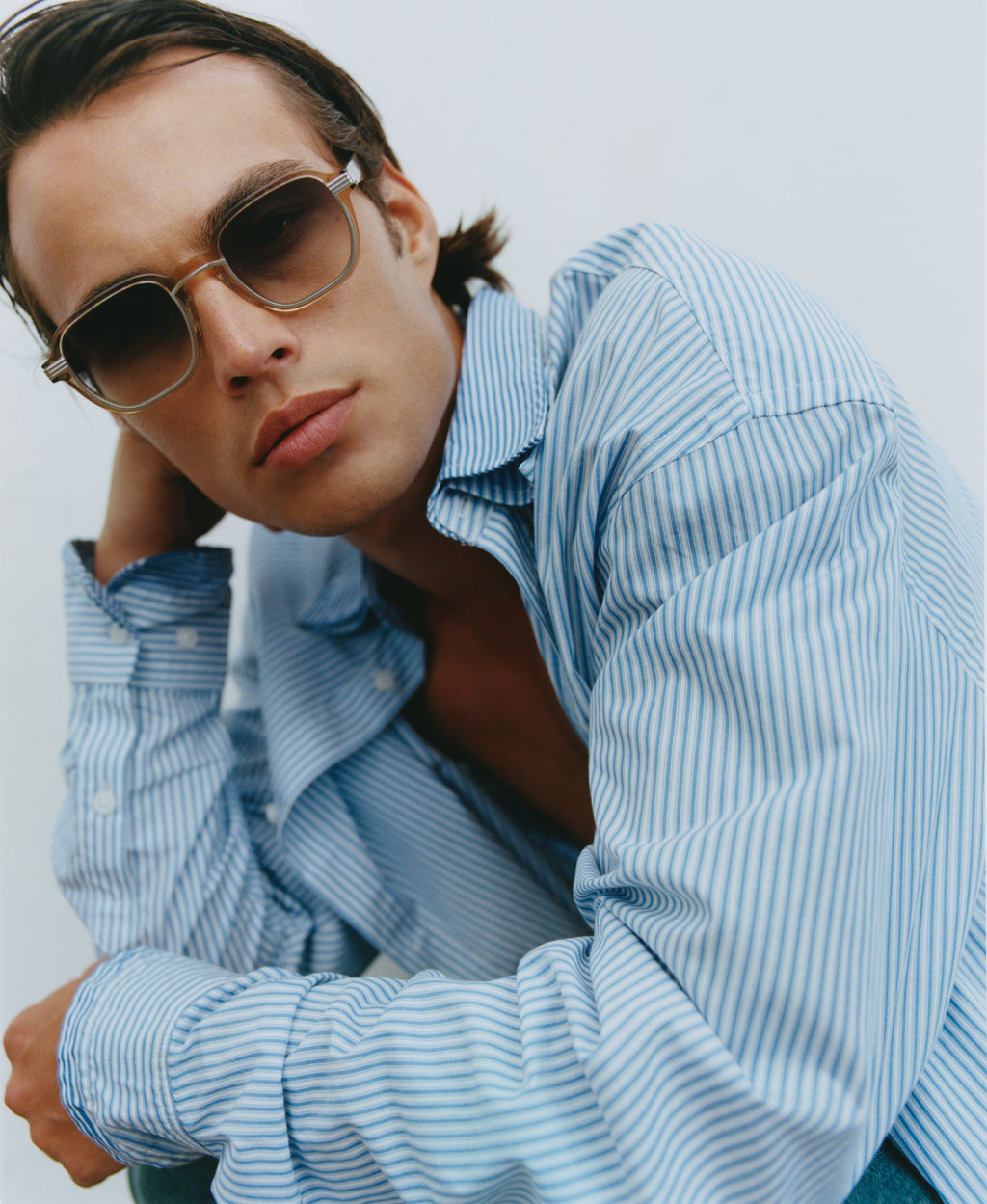 The Wax Square Men's Sunglasses in Brown