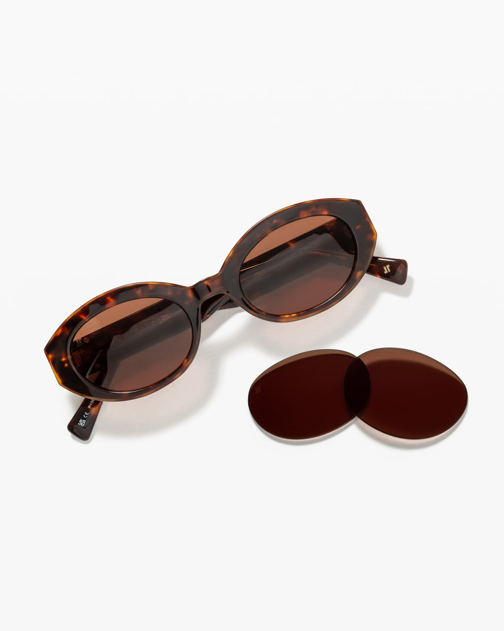 The Mira JF Colors Oval Women's Sunglasses in Dark Tortoise