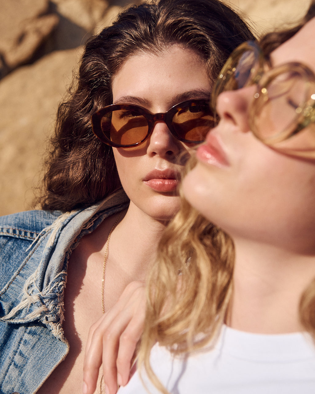 The Mira JF Colors Oval Women's Sunglasses in Dark Tortoise