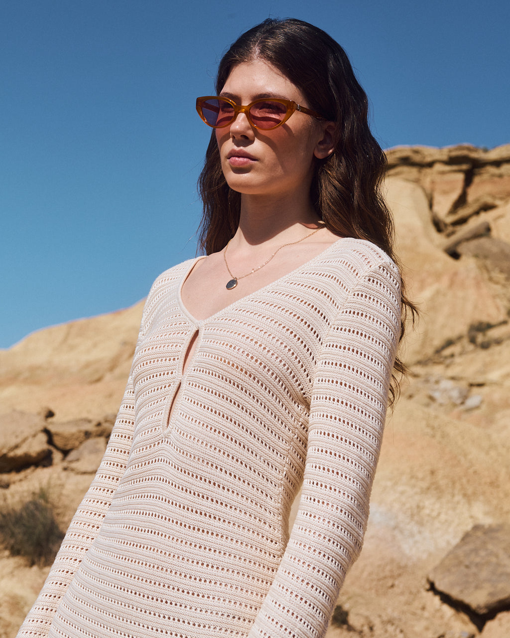 The Sun Butterfly Women's Sunglasses in Orange