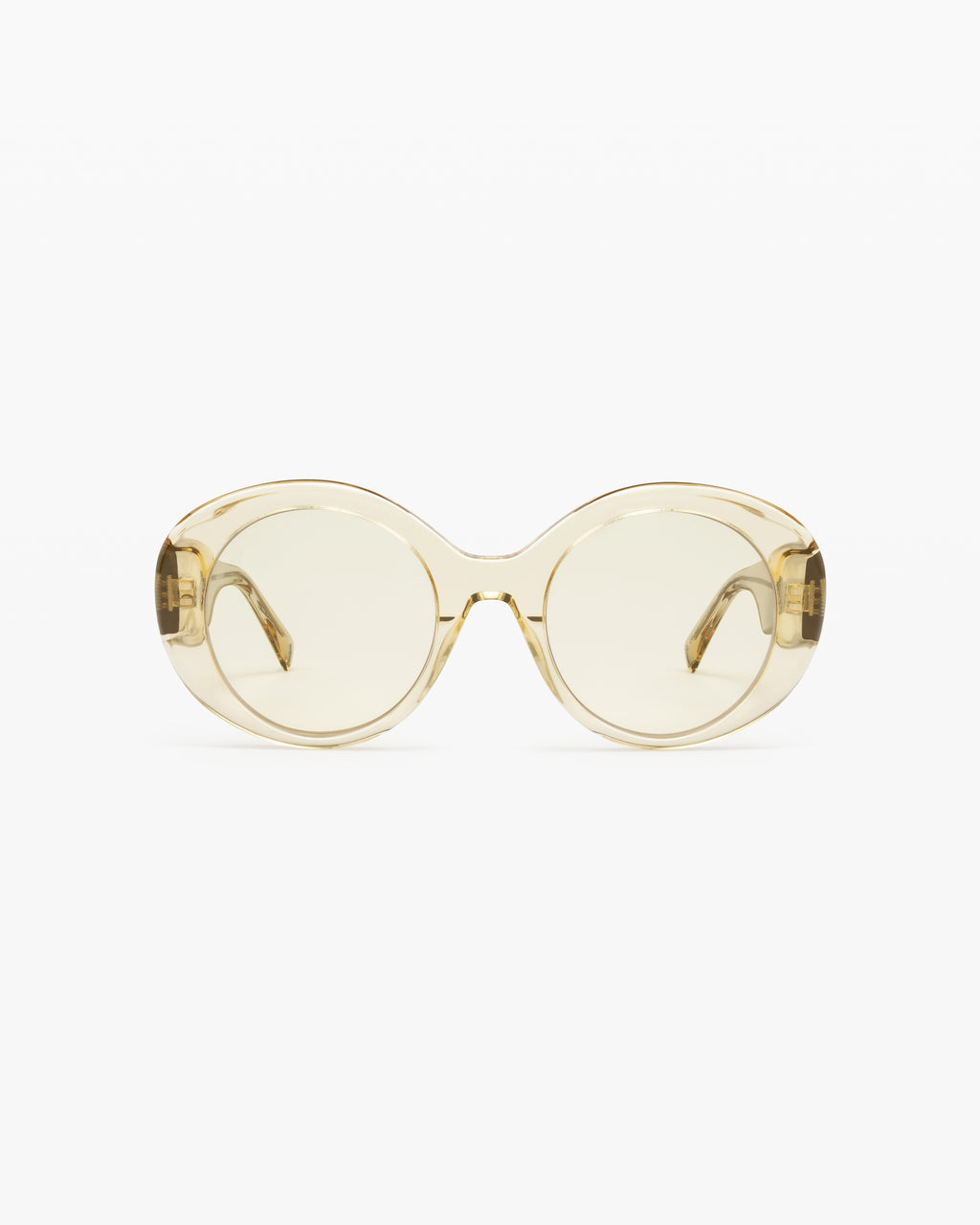 The Cova Round Women's Sunglasses in Yellow