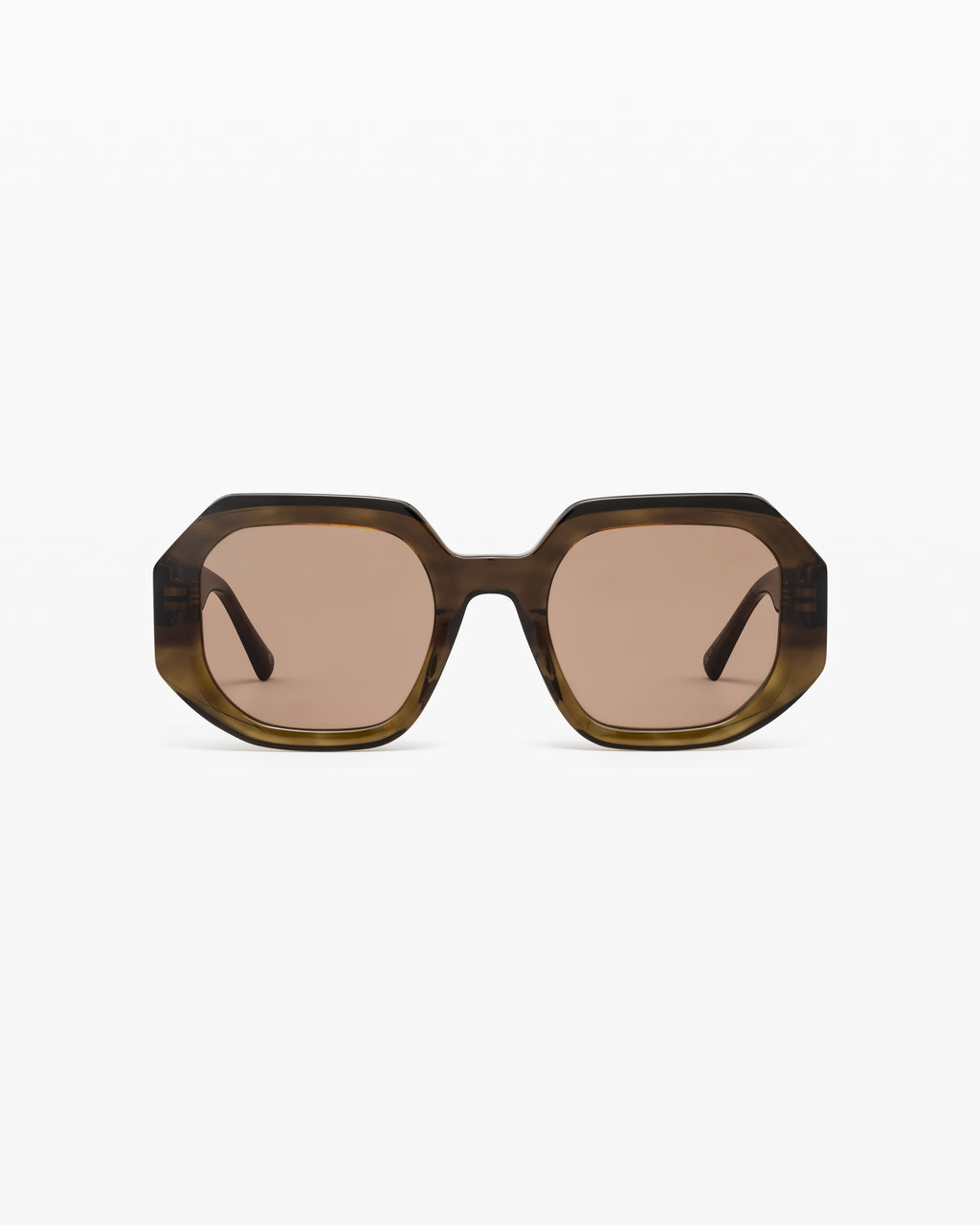 La Melt Hexagonal Lunettes de Soleil pour femme in Vert