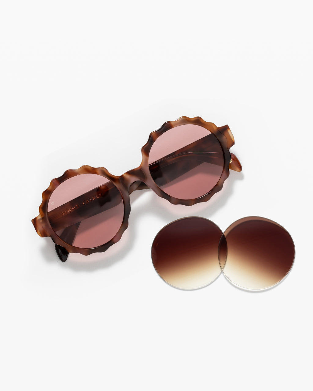 La Lily JF Colors Flower Lunettes de Soleil pour femme in Ecaille
